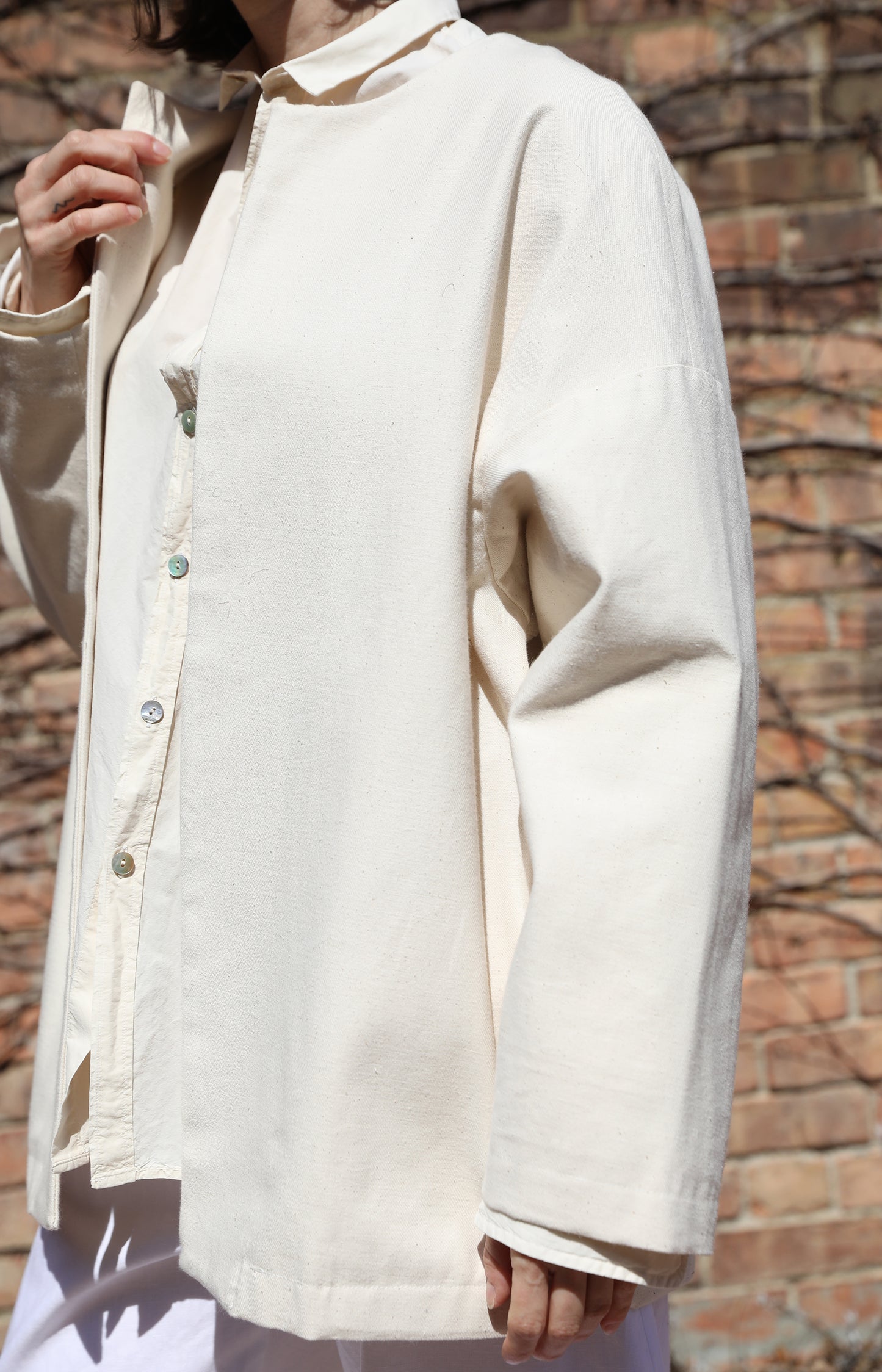 Ecru Ticca Cotton Jacket