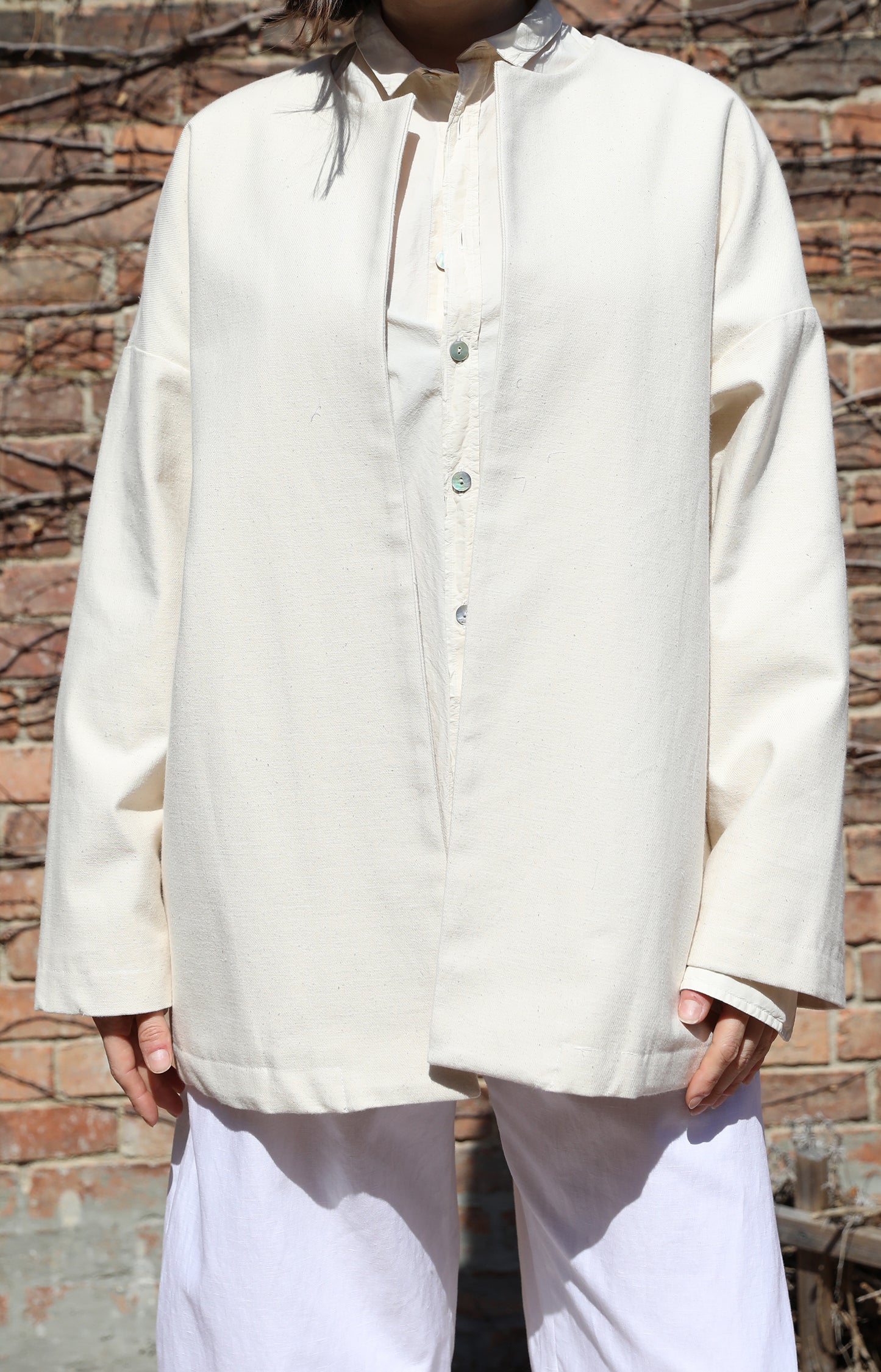 Ecru Ticca Cotton Jacket