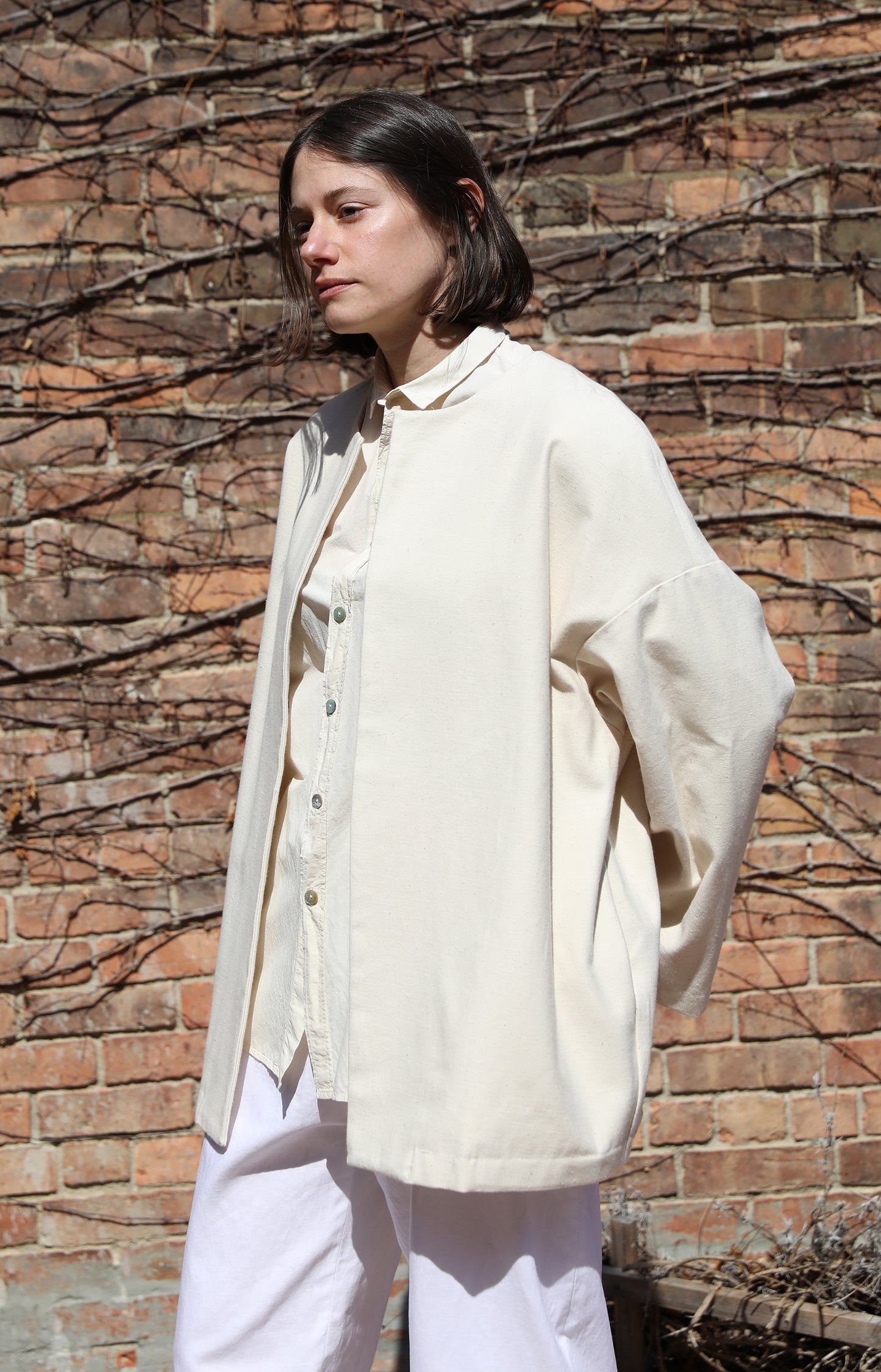 Ecru Ticca Cotton Jacket