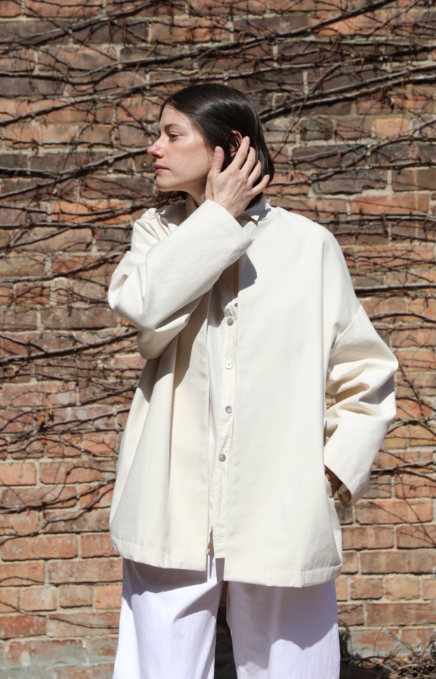 Ecru Ticca Cotton Jacket