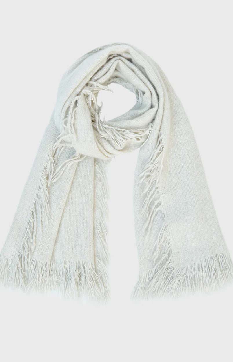 Natural Yak White Nomad Net Crest Scarf