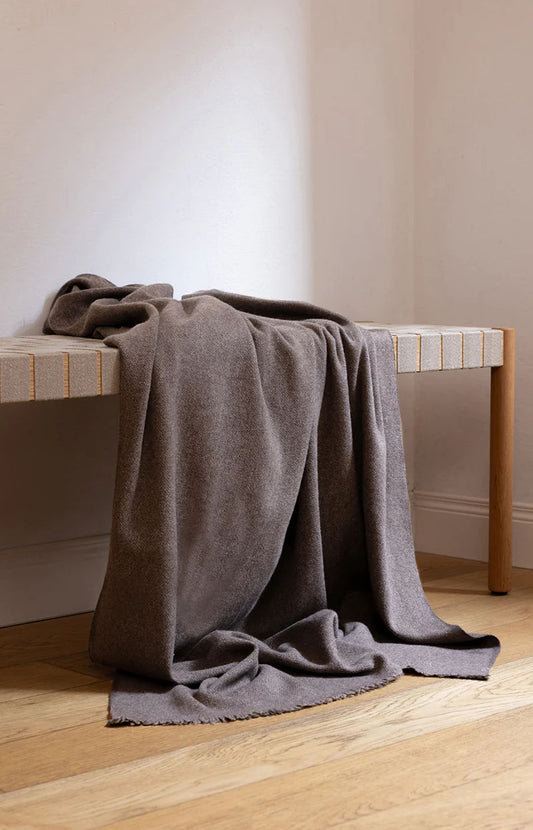 Natural Yak Grey Nomad Classic Throw