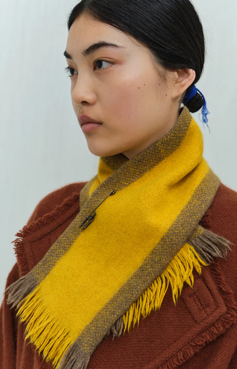 Sun Yellow Nomad Overfelt Neck Warmer