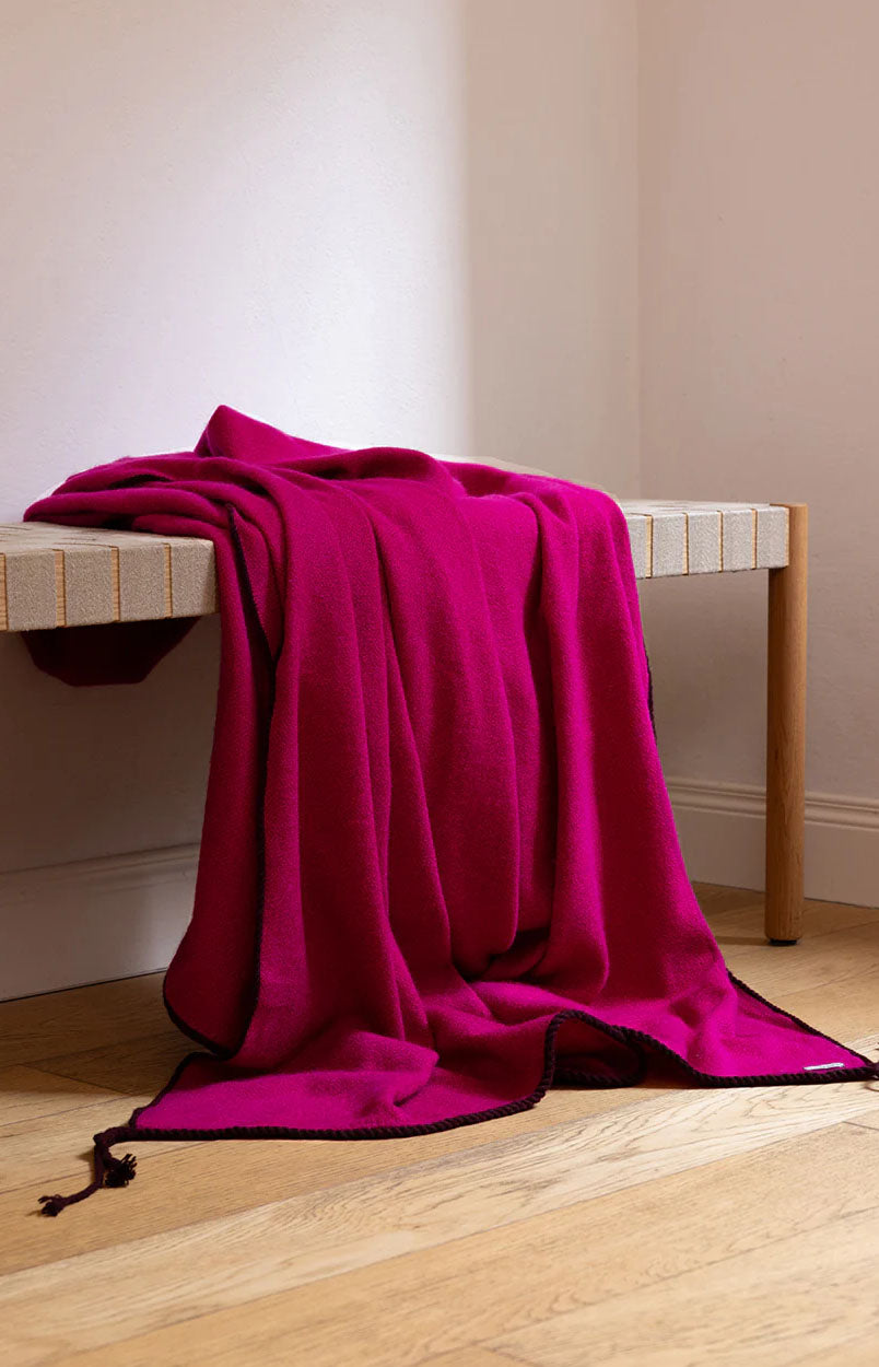 Fuchsia Nomad Dense Boiled Tent Blanket