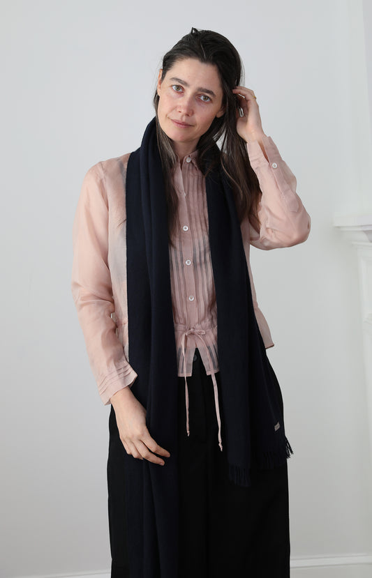 Deep Blue Double Sided Scarf
