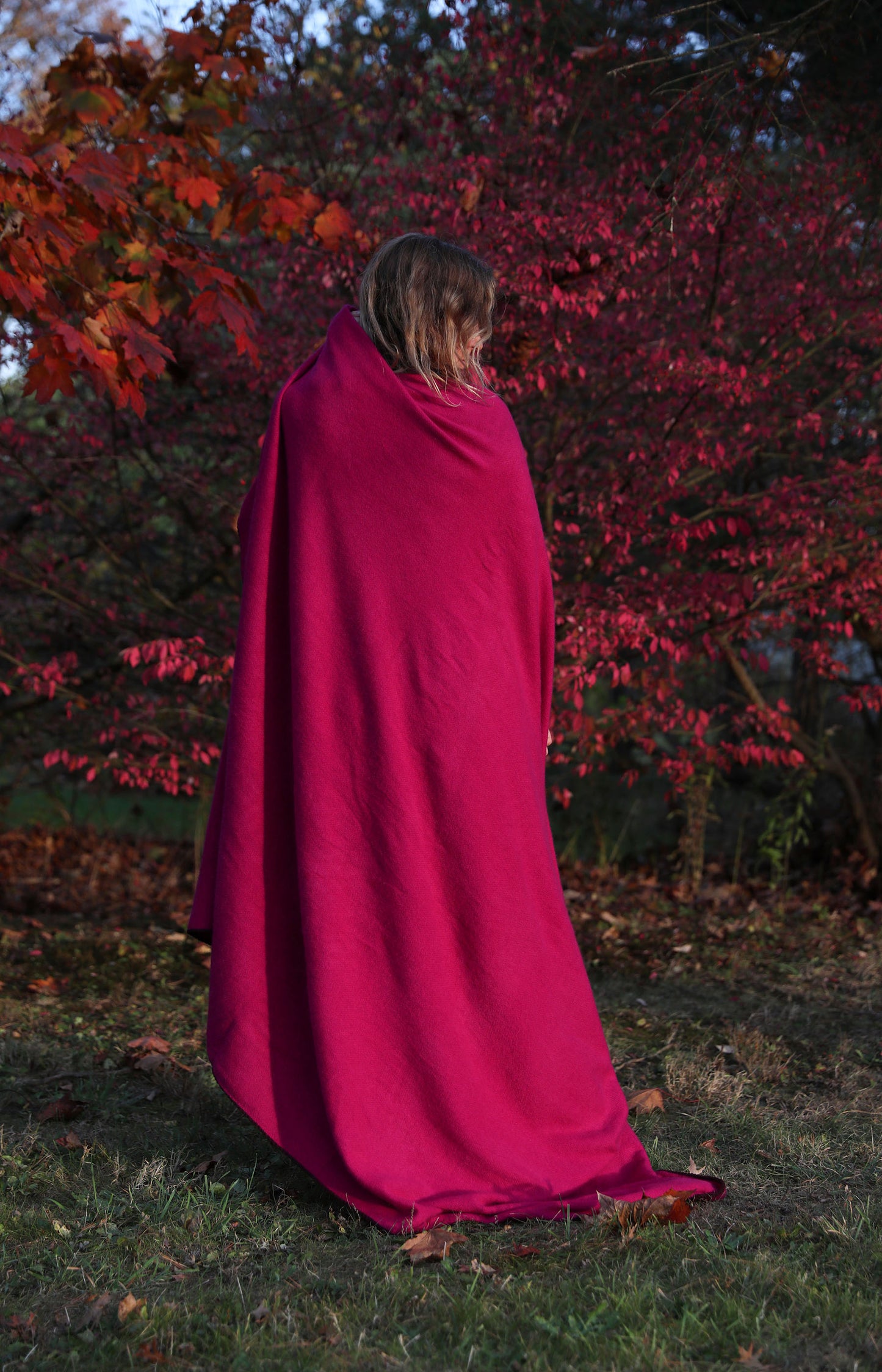 Fuchsia Nomad Dense Boiled Tent Blanket