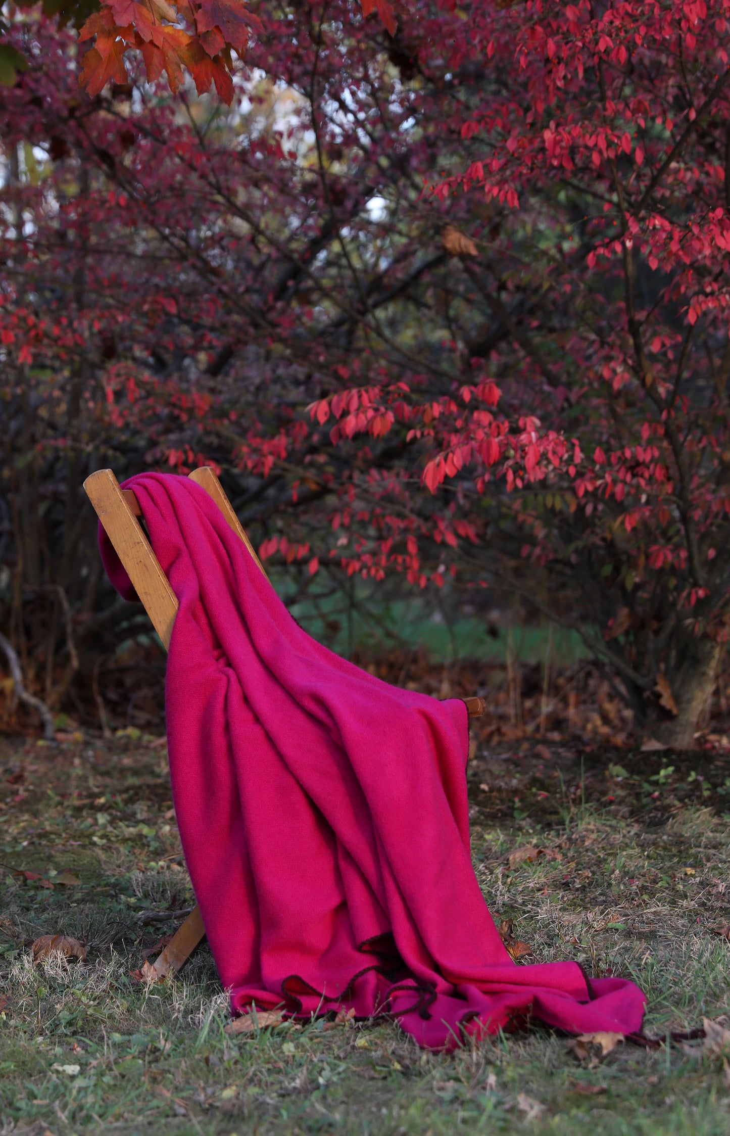 Fuchsia Nomad Dense Boiled Tent Blanket