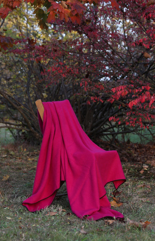 Fuchsia Nomad Dense Boiled Tent Blanket