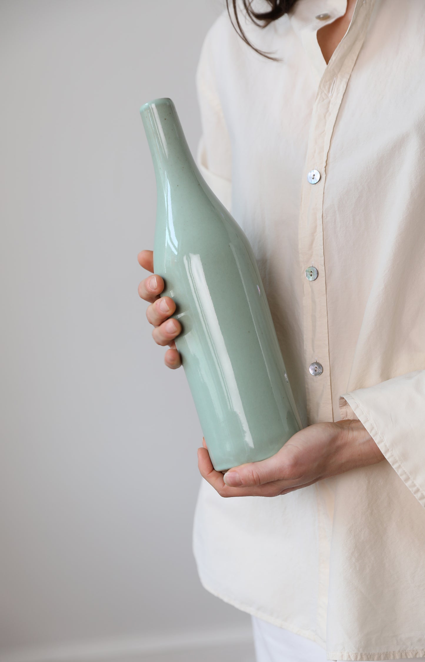 Celadon Pottery Bottle