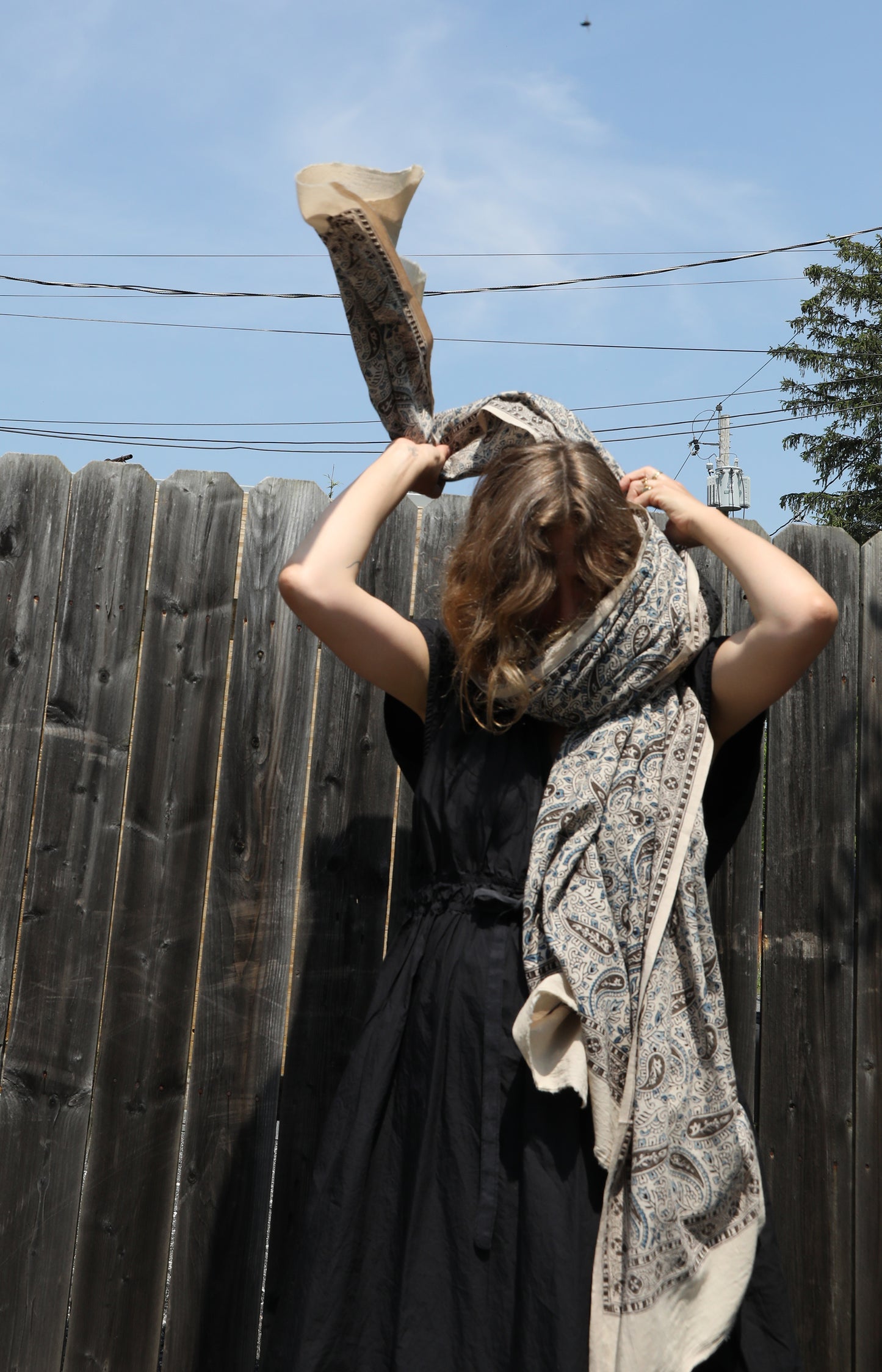 Wood Block Sarong 1