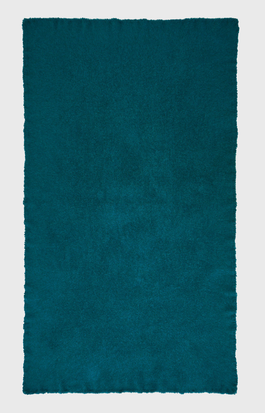 Petrol Blue Nomad Dense Boiled Pastures Throw
