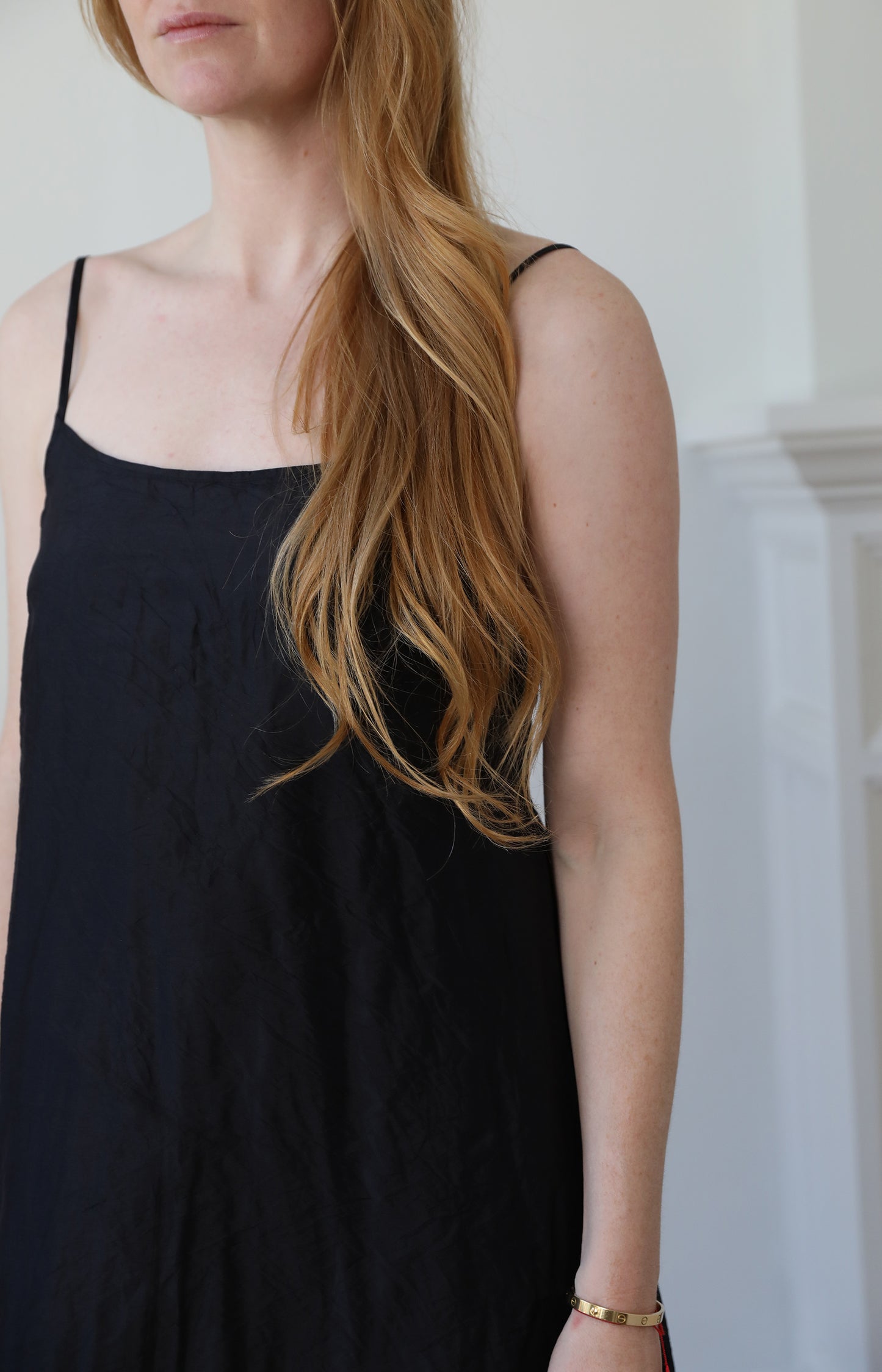 Black Silk Slip Dress