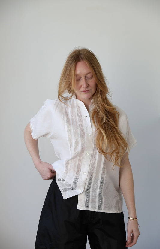 White Silk Shirt