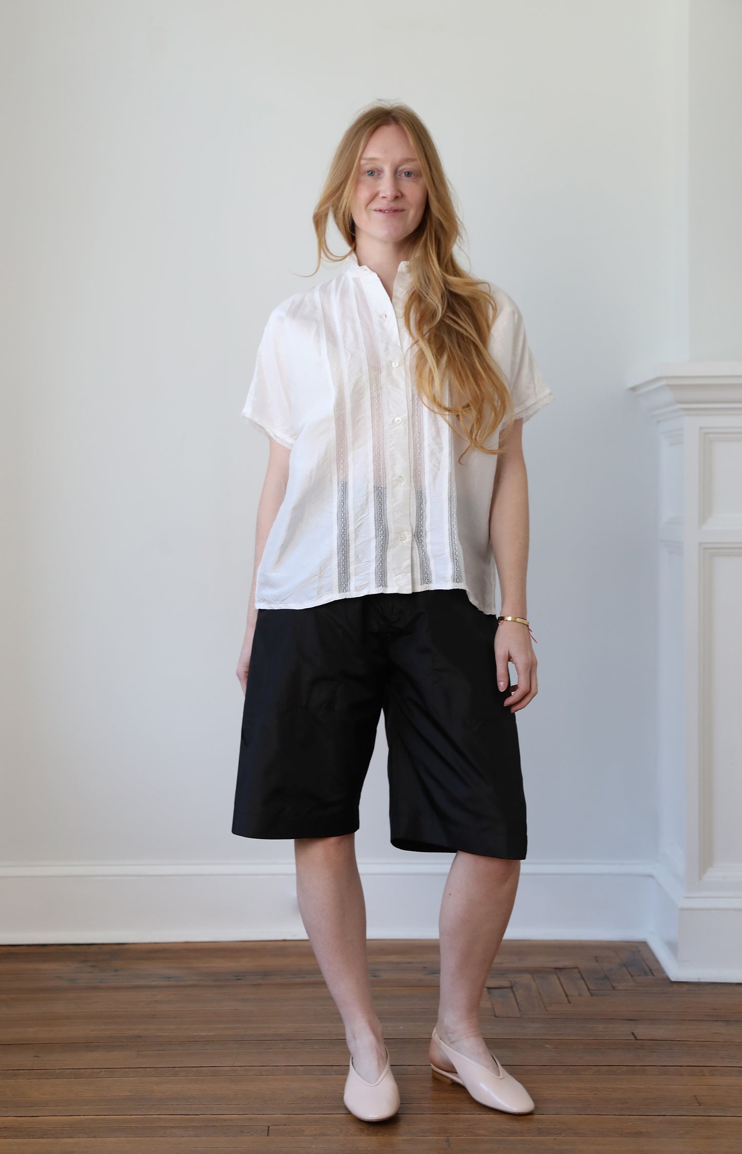 White Silk Shirt