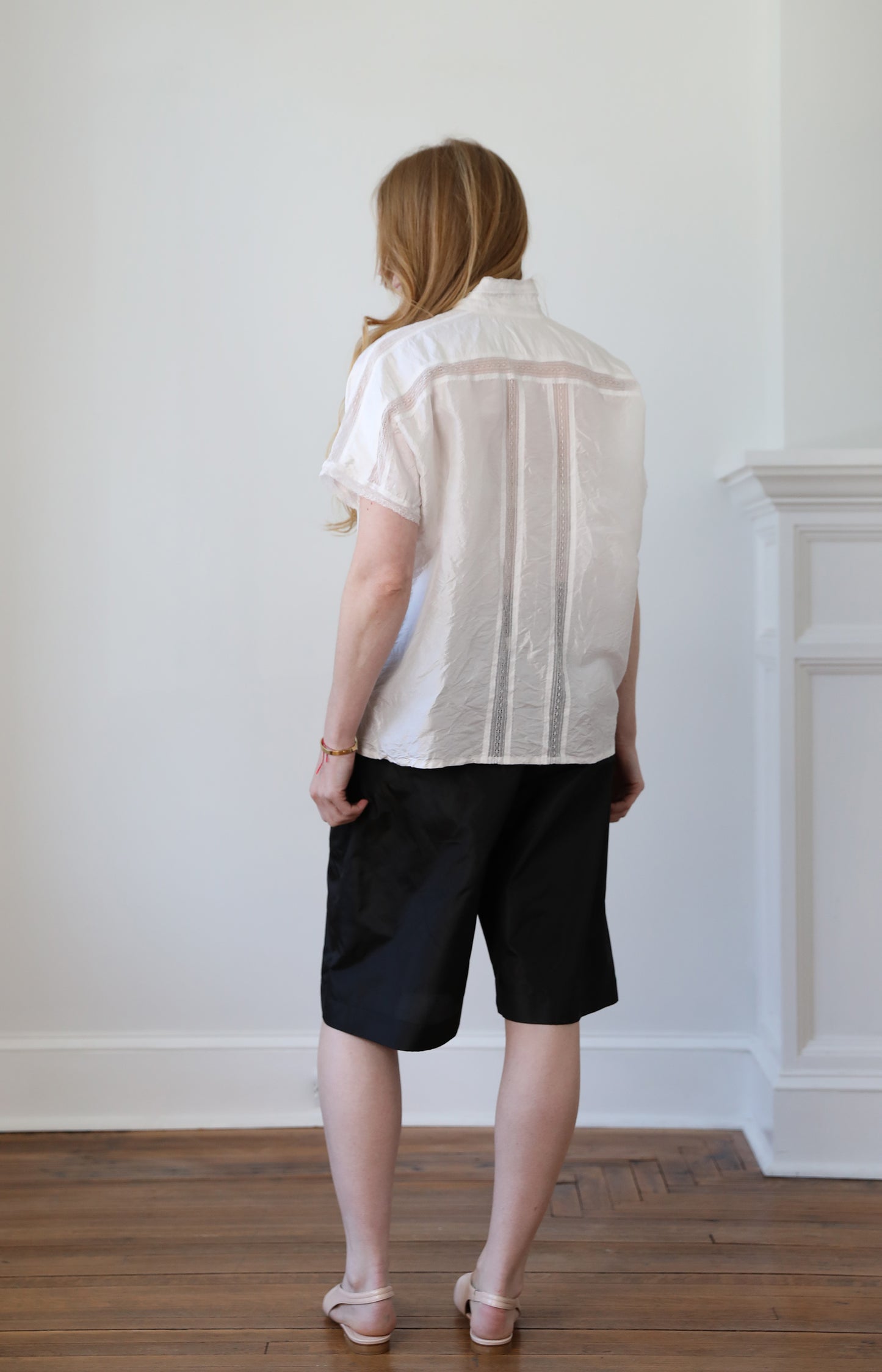 White Silk Shirt