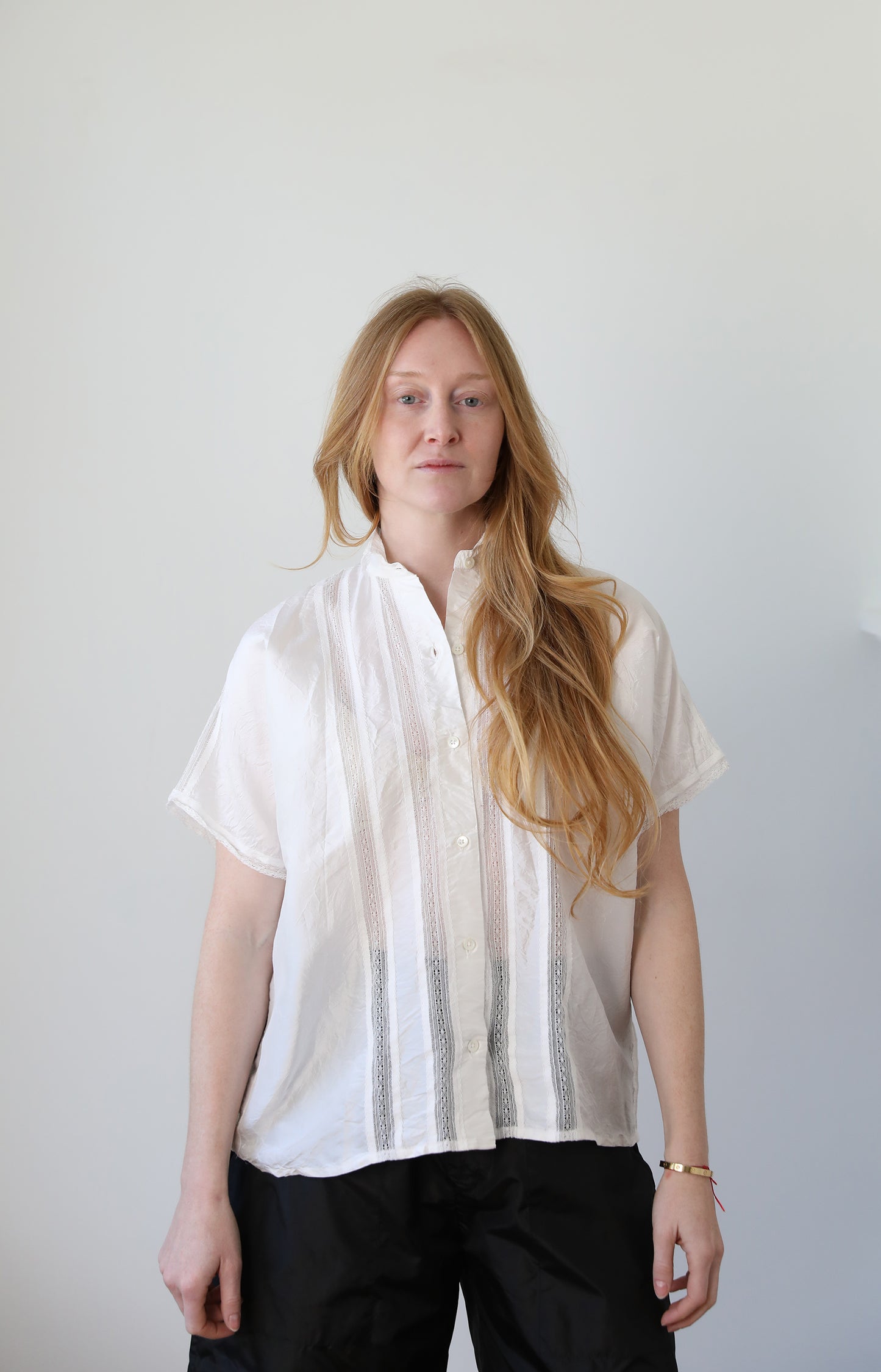 White Silk Shirt