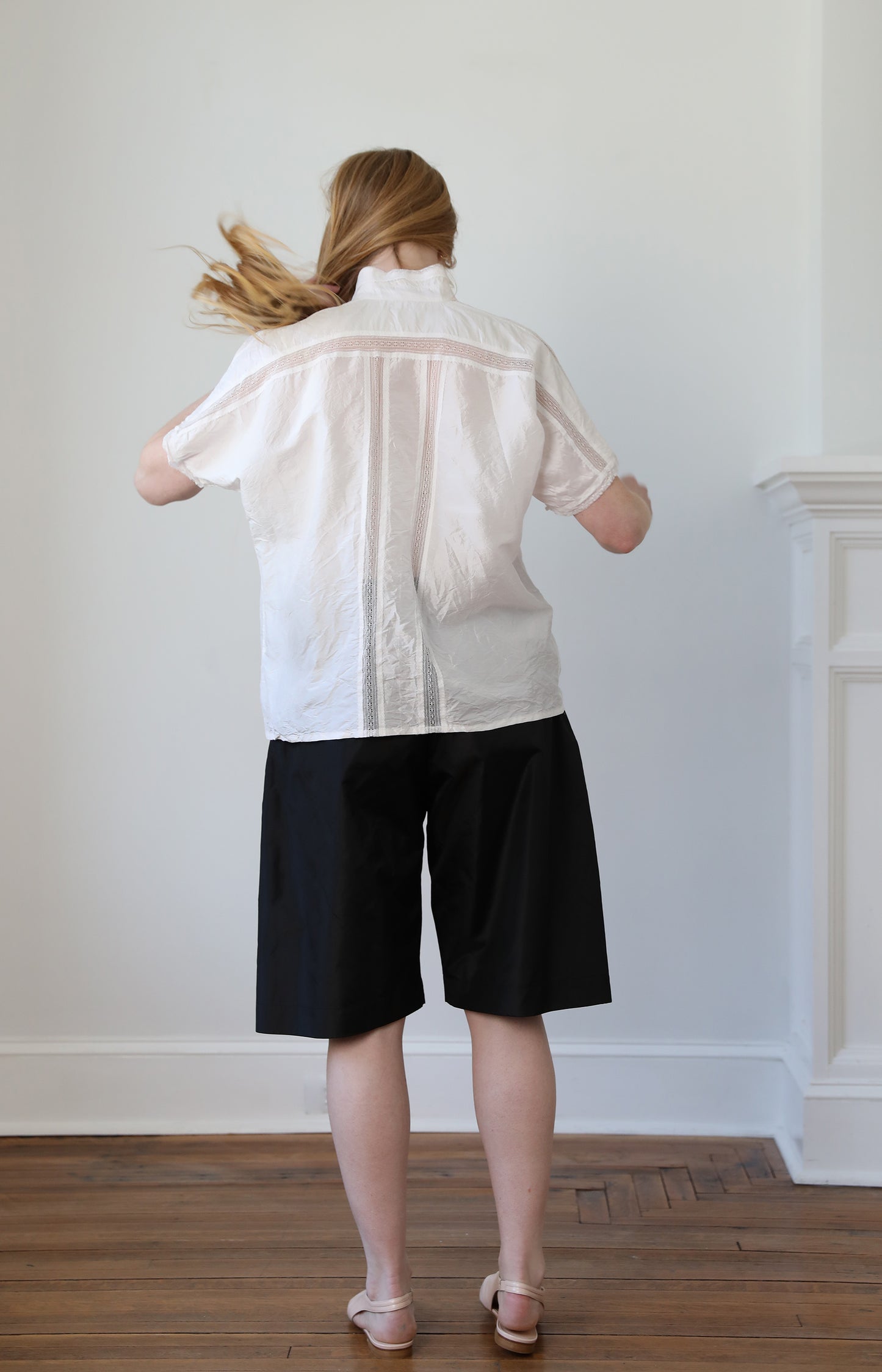 White Silk Shirt