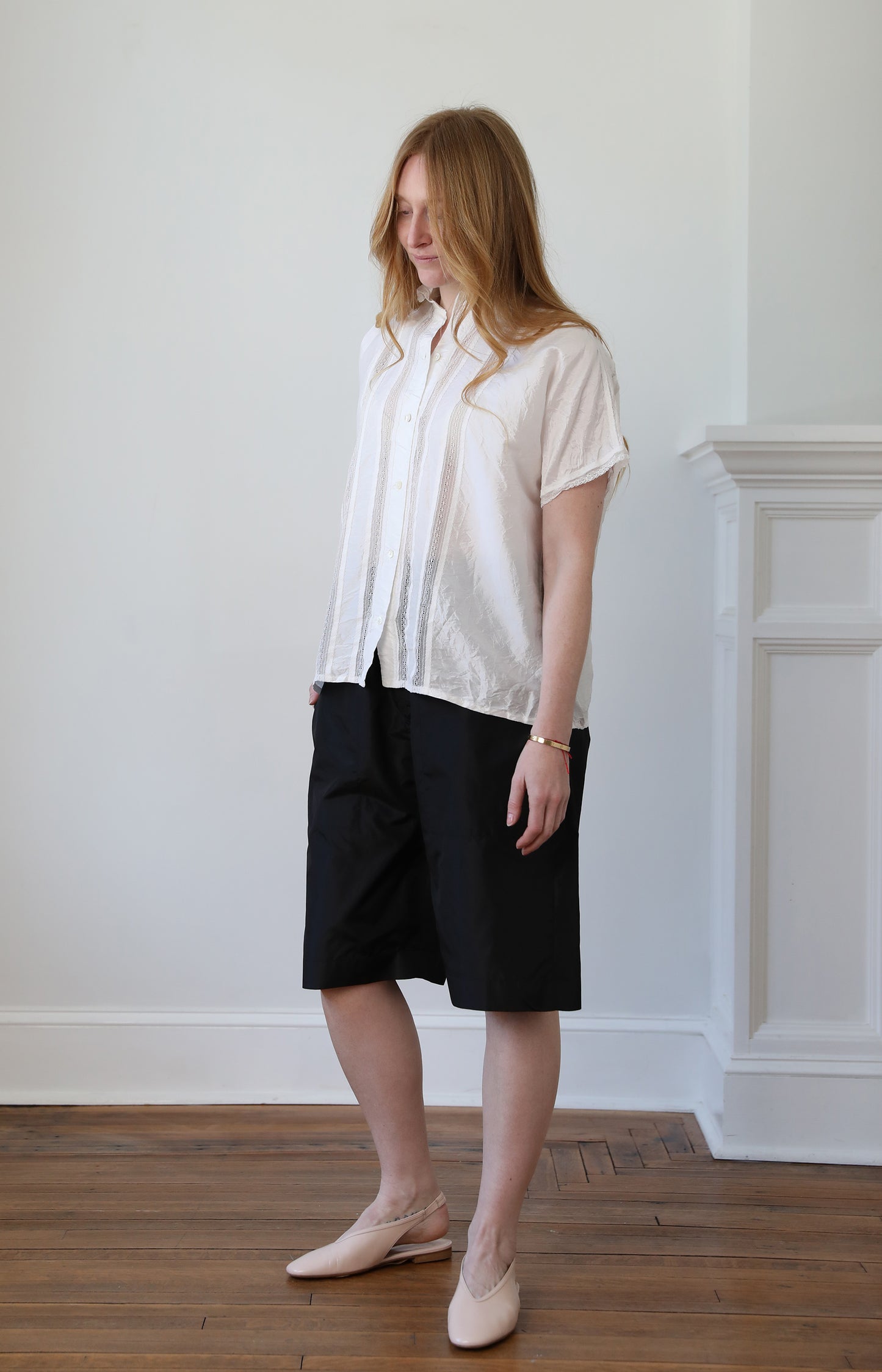 White Silk Shirt