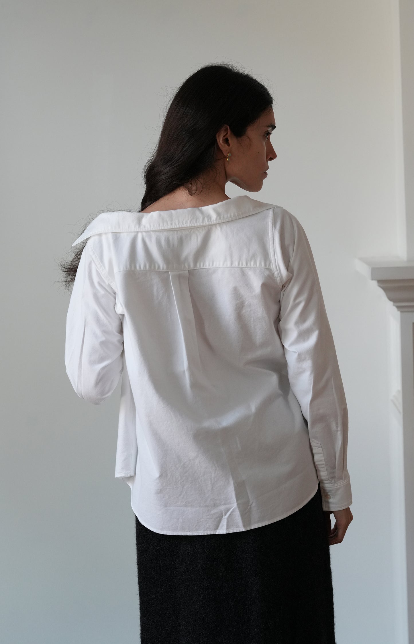 White Cotton Button Shirt