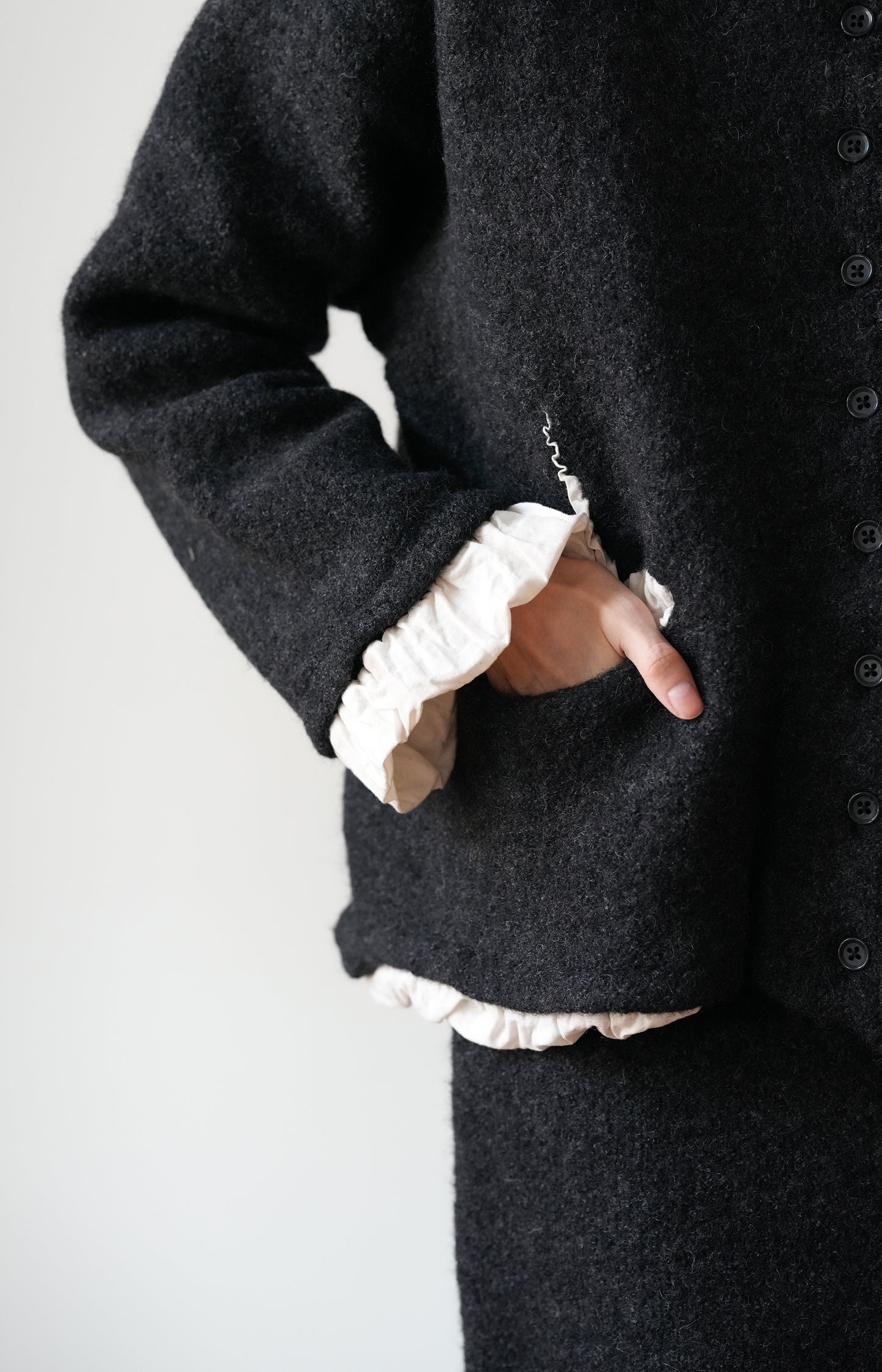 Charcoal Grey Wool Jacket