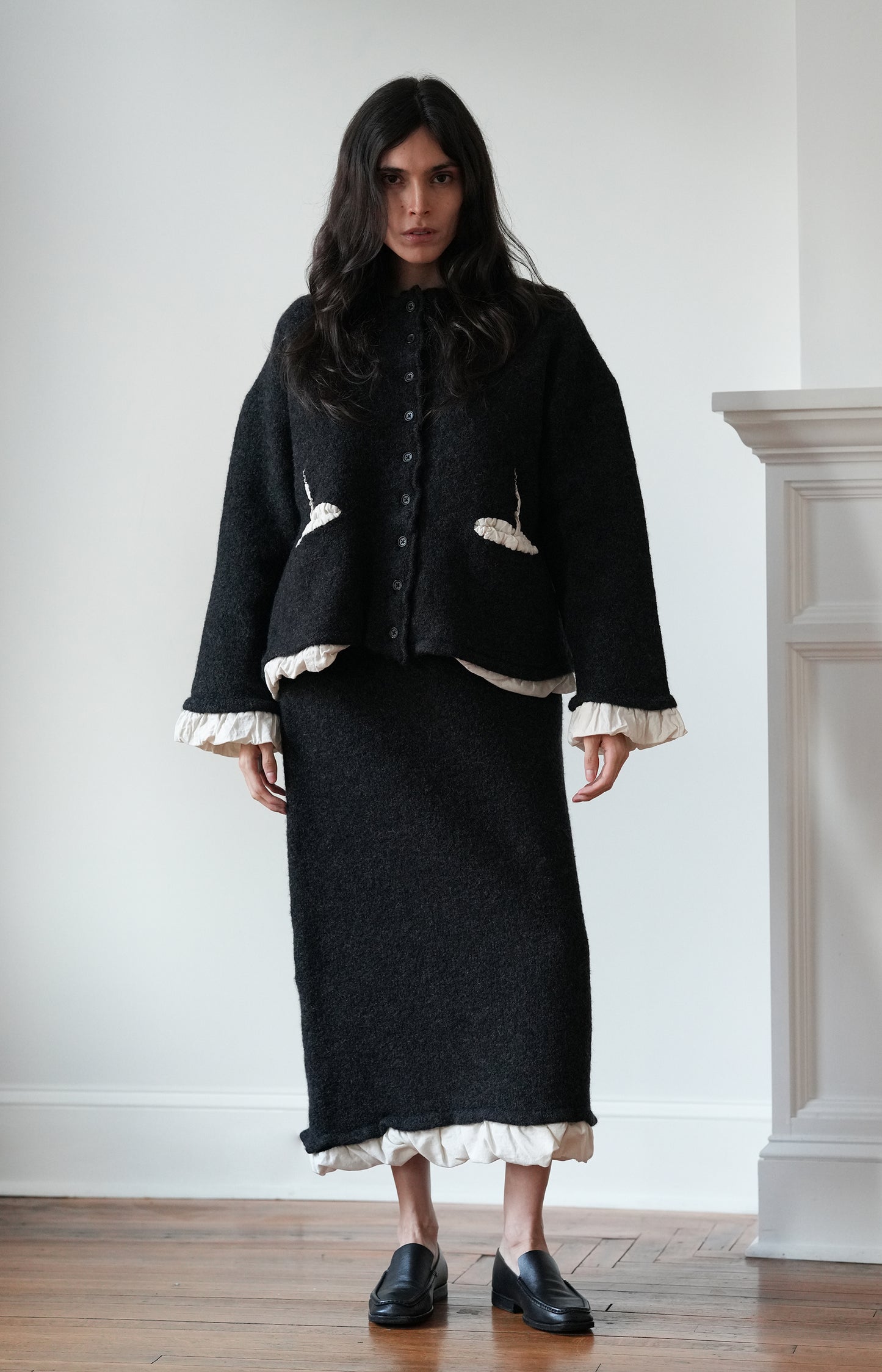 Charcoal Grey Wool Jacket