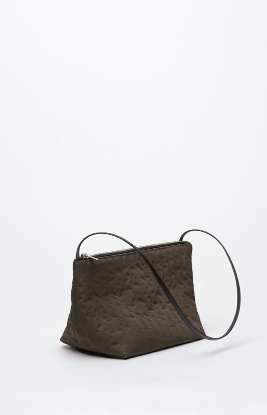 Deep Brown Quilted Corset Bag