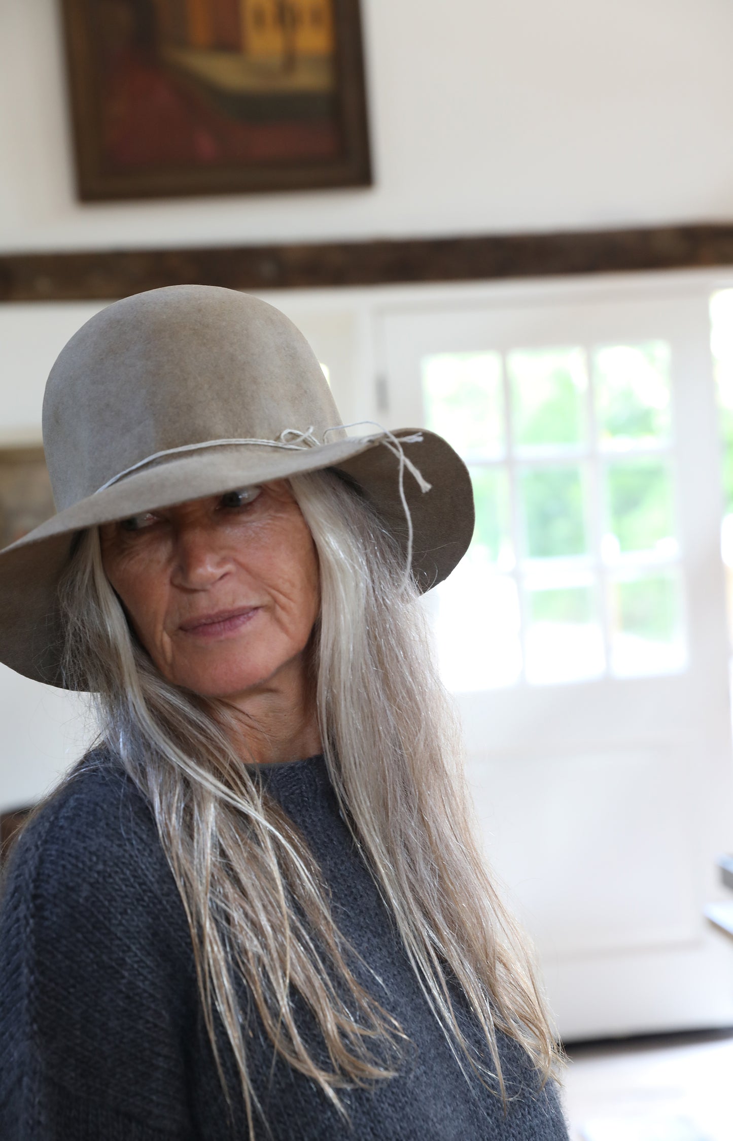 Raw Wide Brim Hat