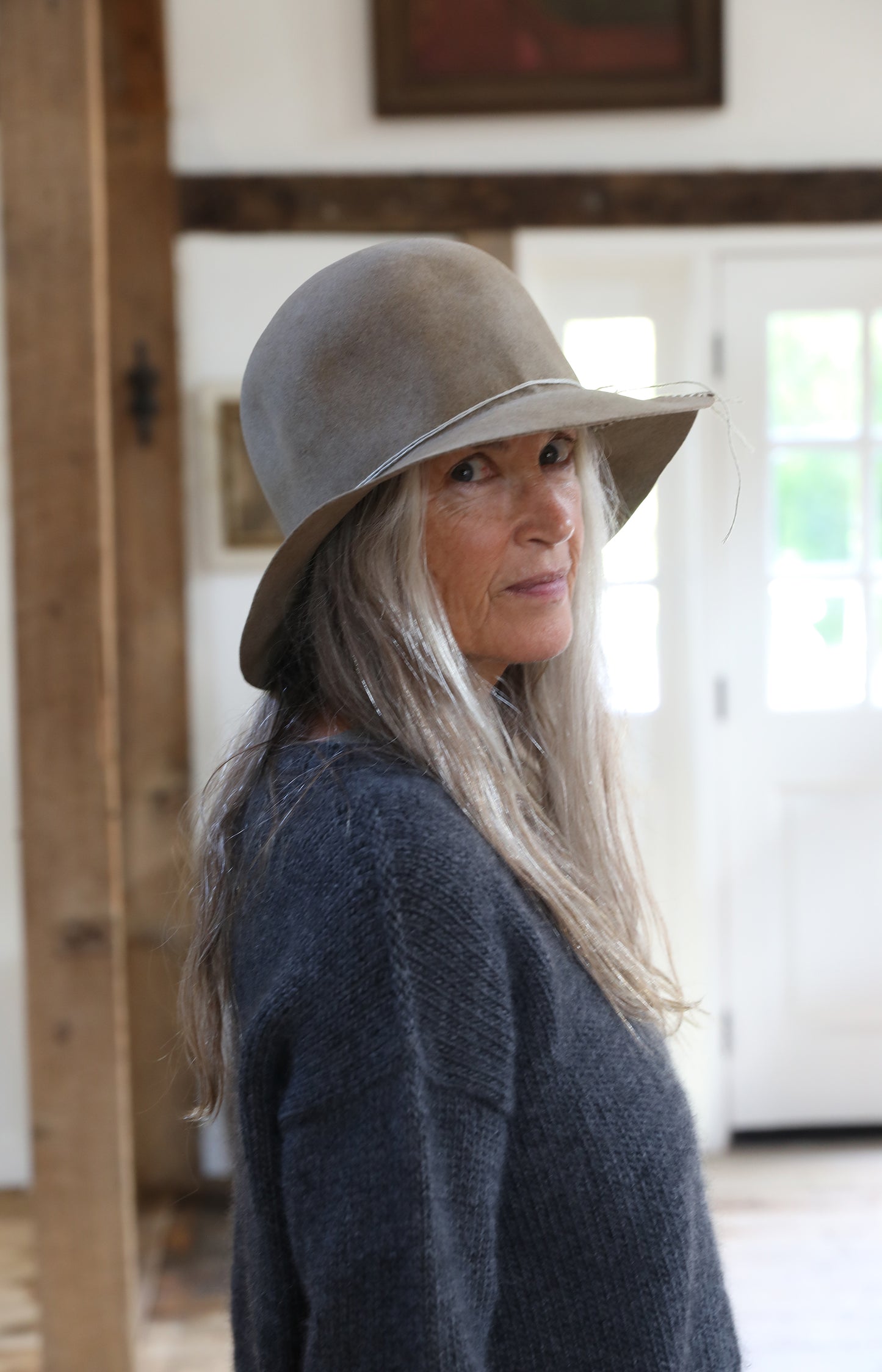 Raw Wide Brim Hat