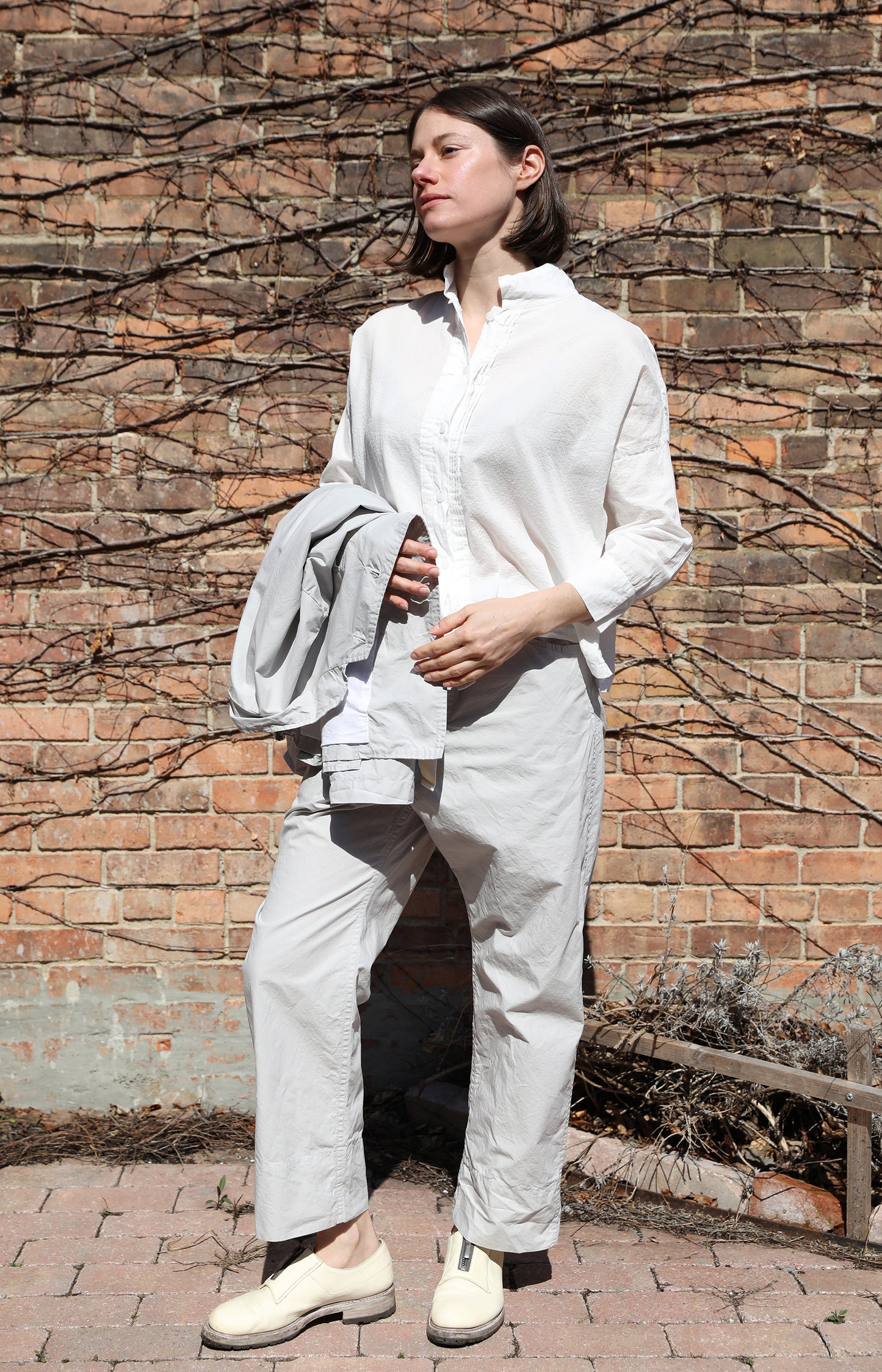 White Cotton Square Top
