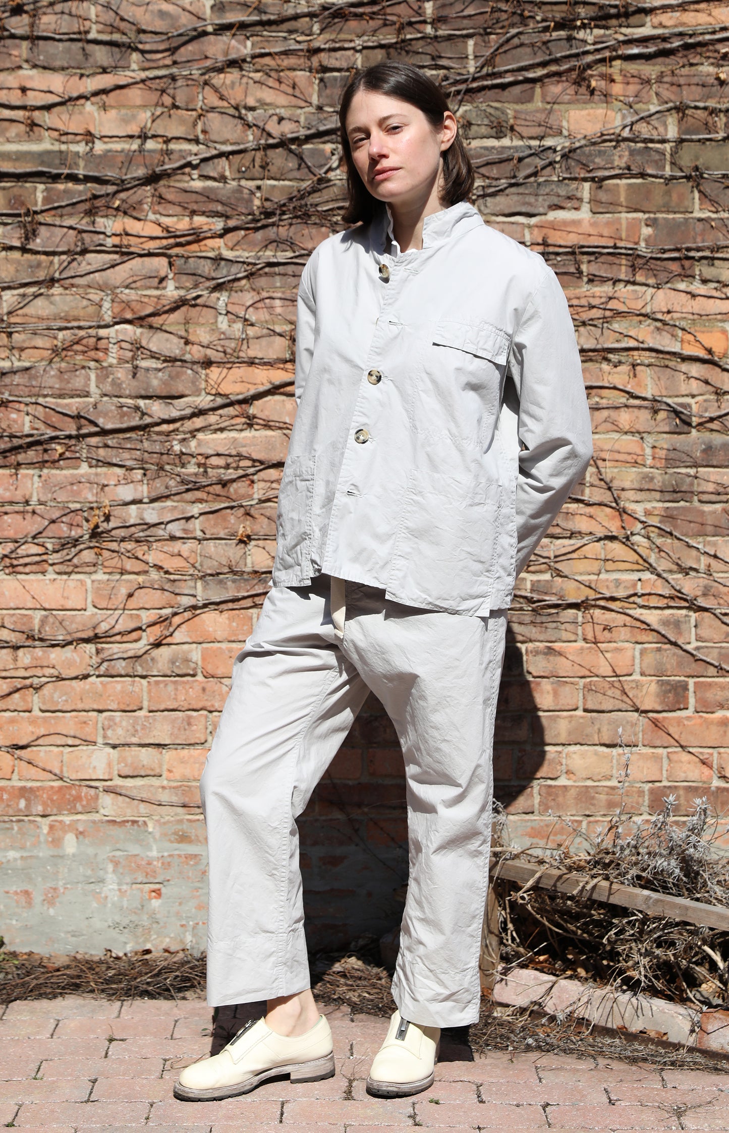 Limestone Cotton Work Jacket