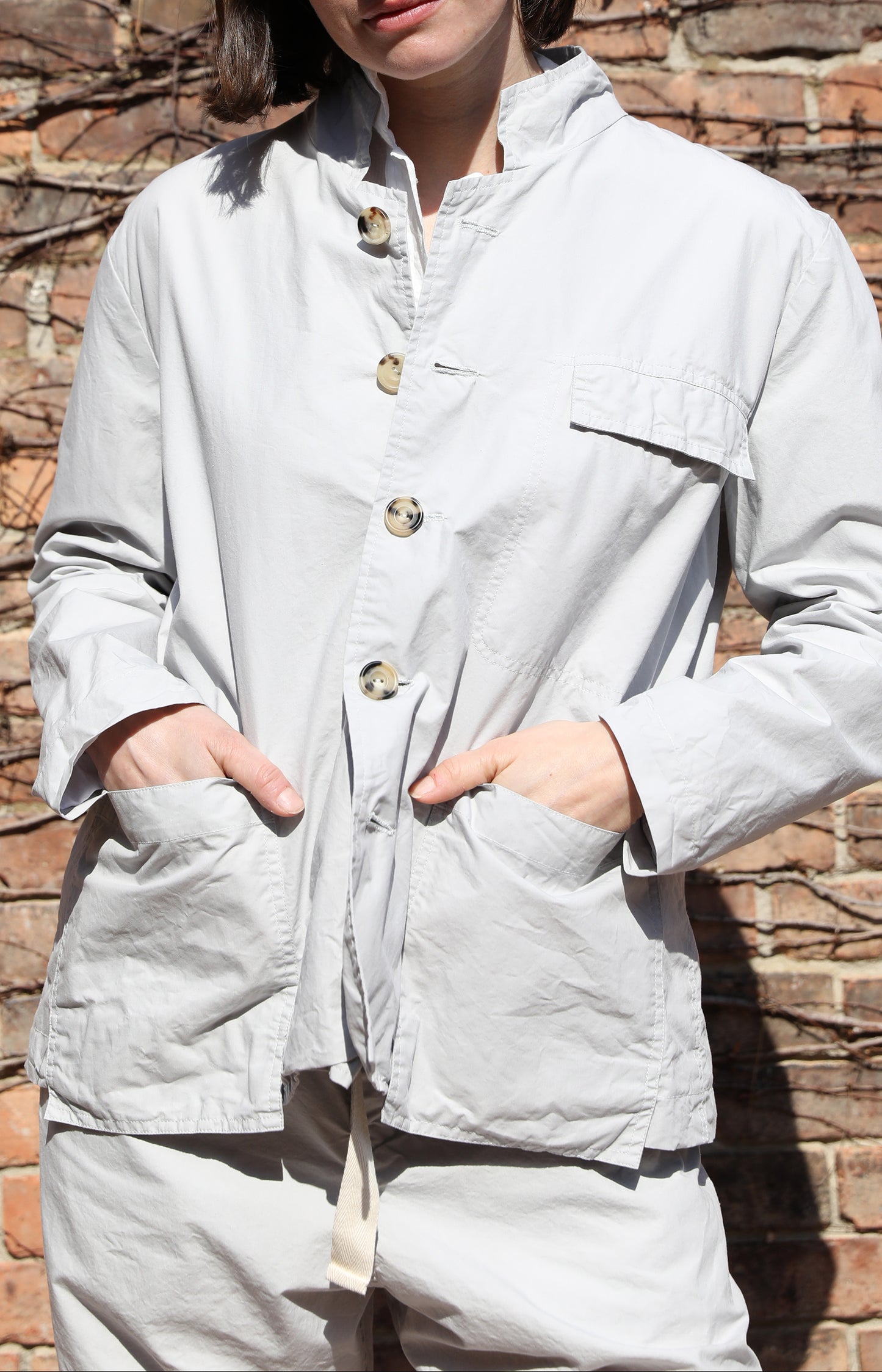Limestone Cotton Work Jacket