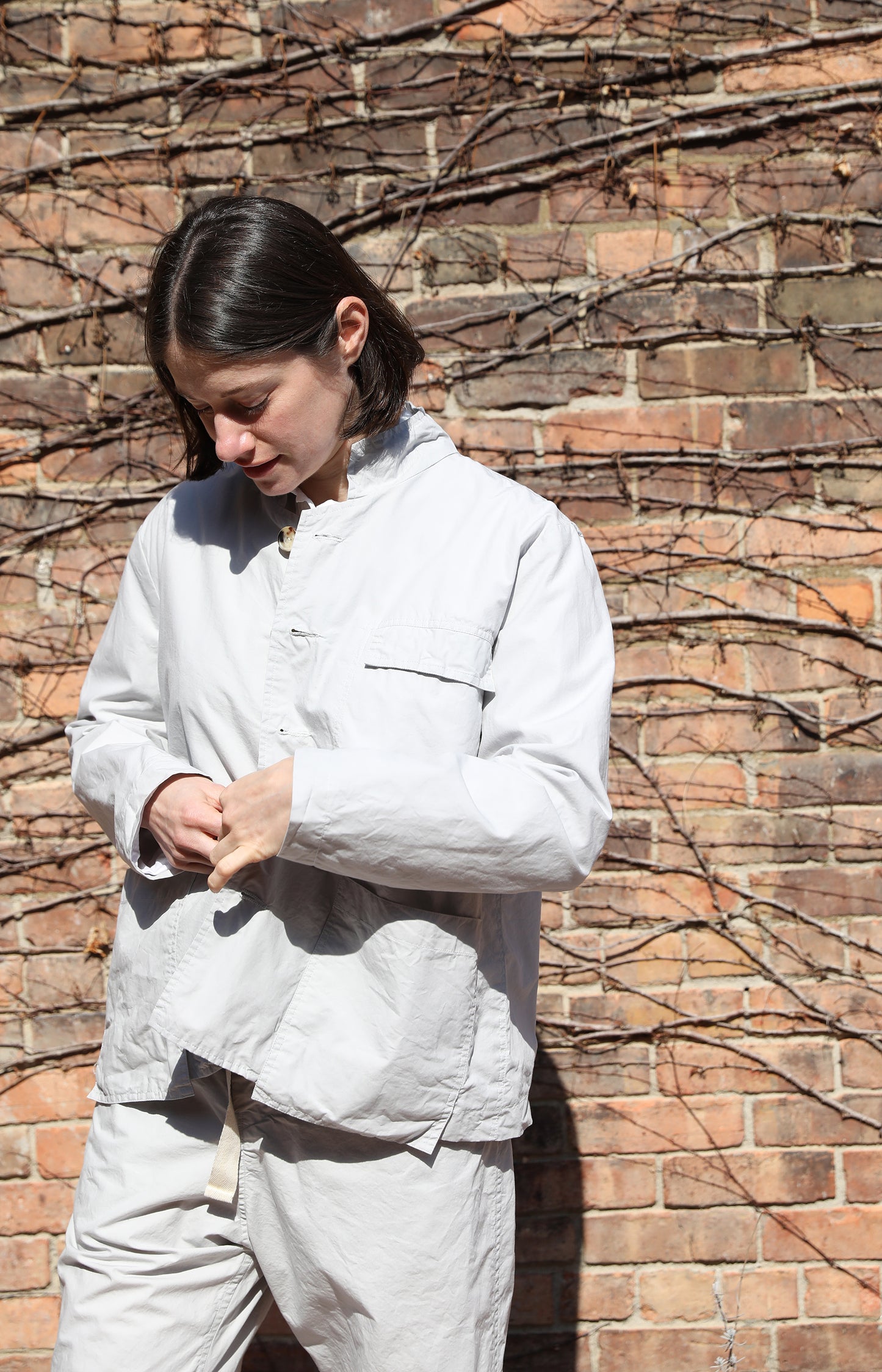 Limestone Cotton Work Jacket