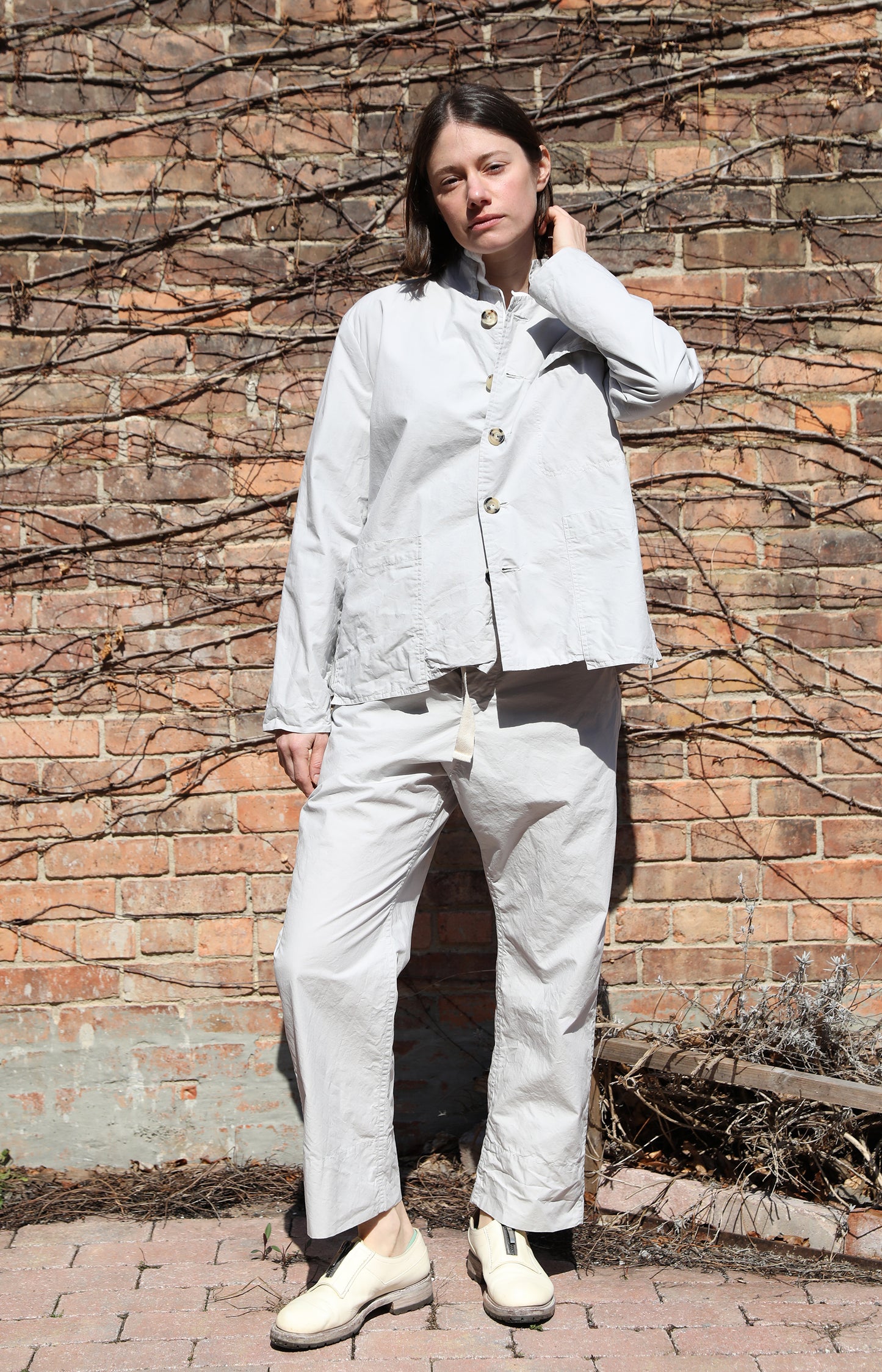 Limestone Cotton Work Jacket