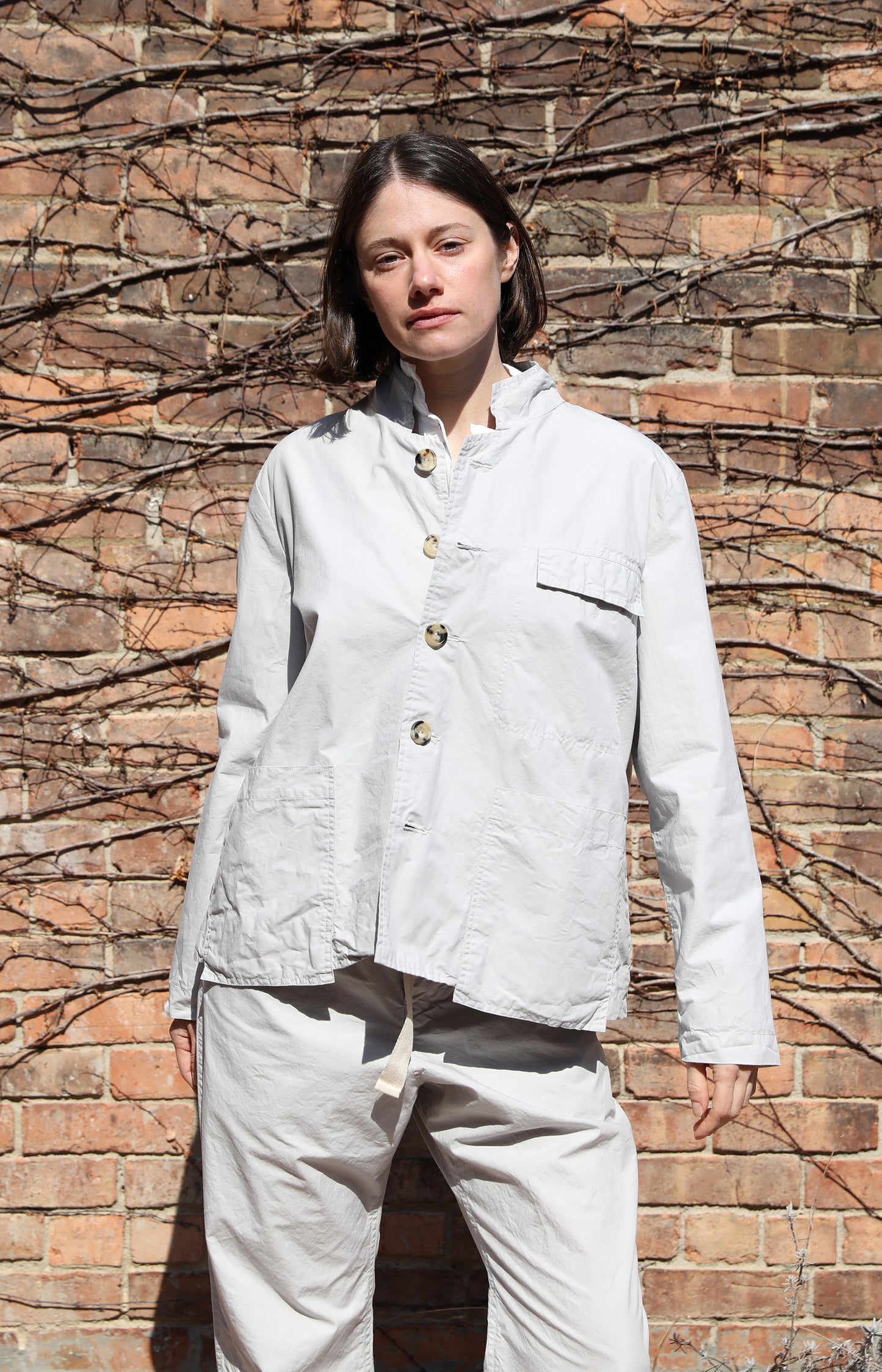 Limestone Cotton Work Jacket