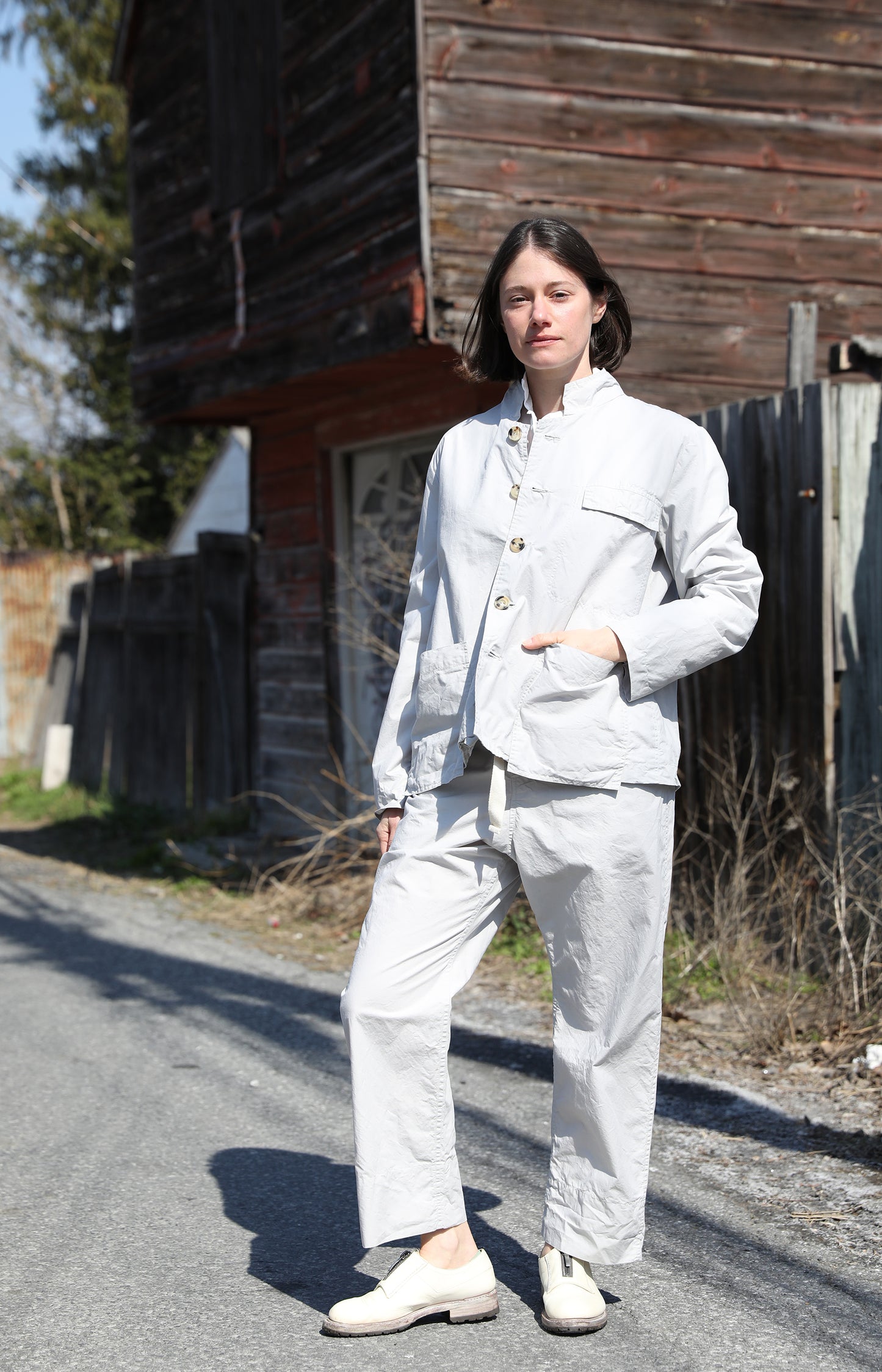 Limestone Cotton Work Jacket