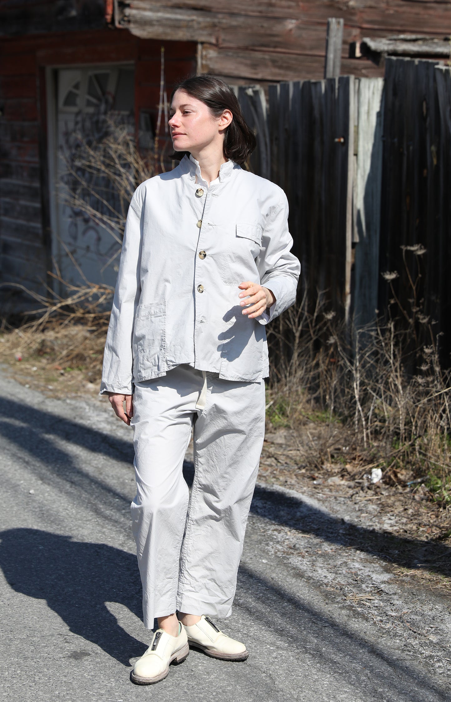 Limestone Cotton Work Jacket
