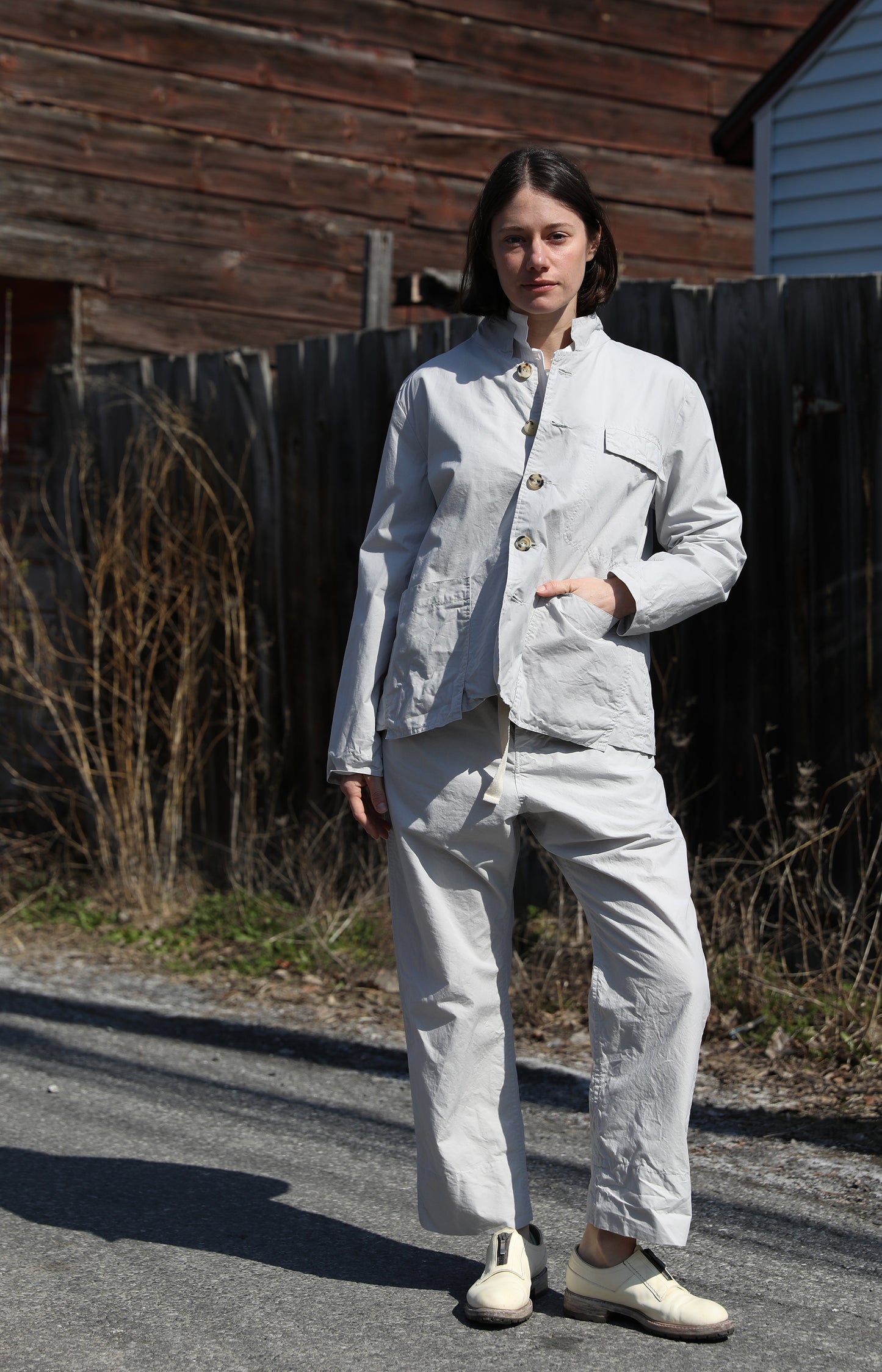 Limestone Cotton Work Jacket