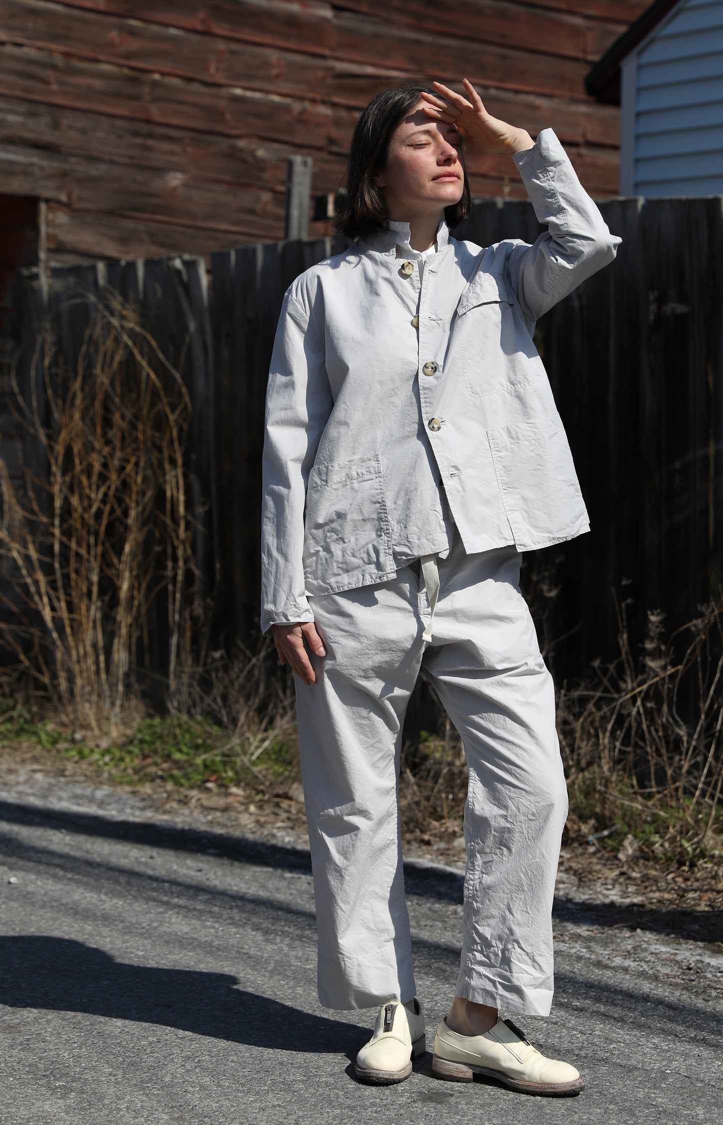 Limestone Cotton Work Jacket