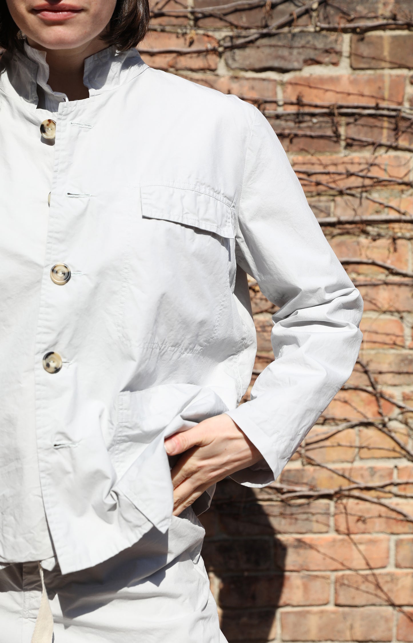 Limestone Cotton Work Jacket