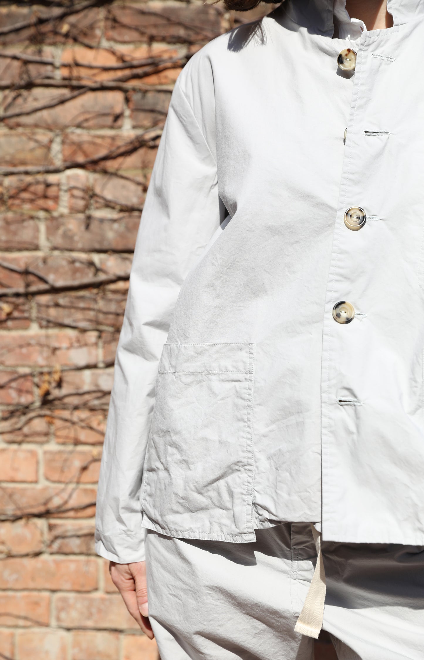 Limestone Cotton Work Jacket