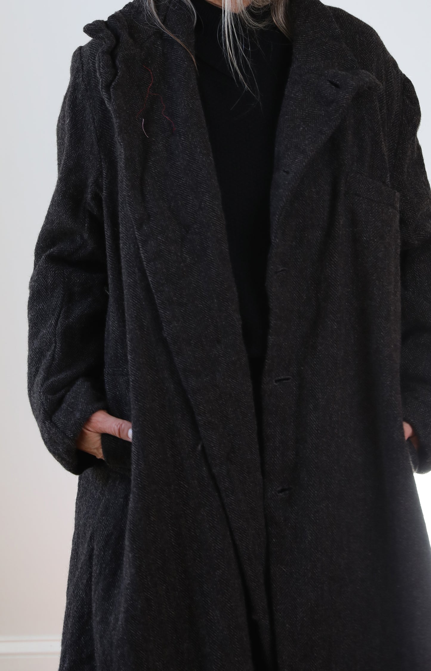 Herringbone Tweed Forest Coat