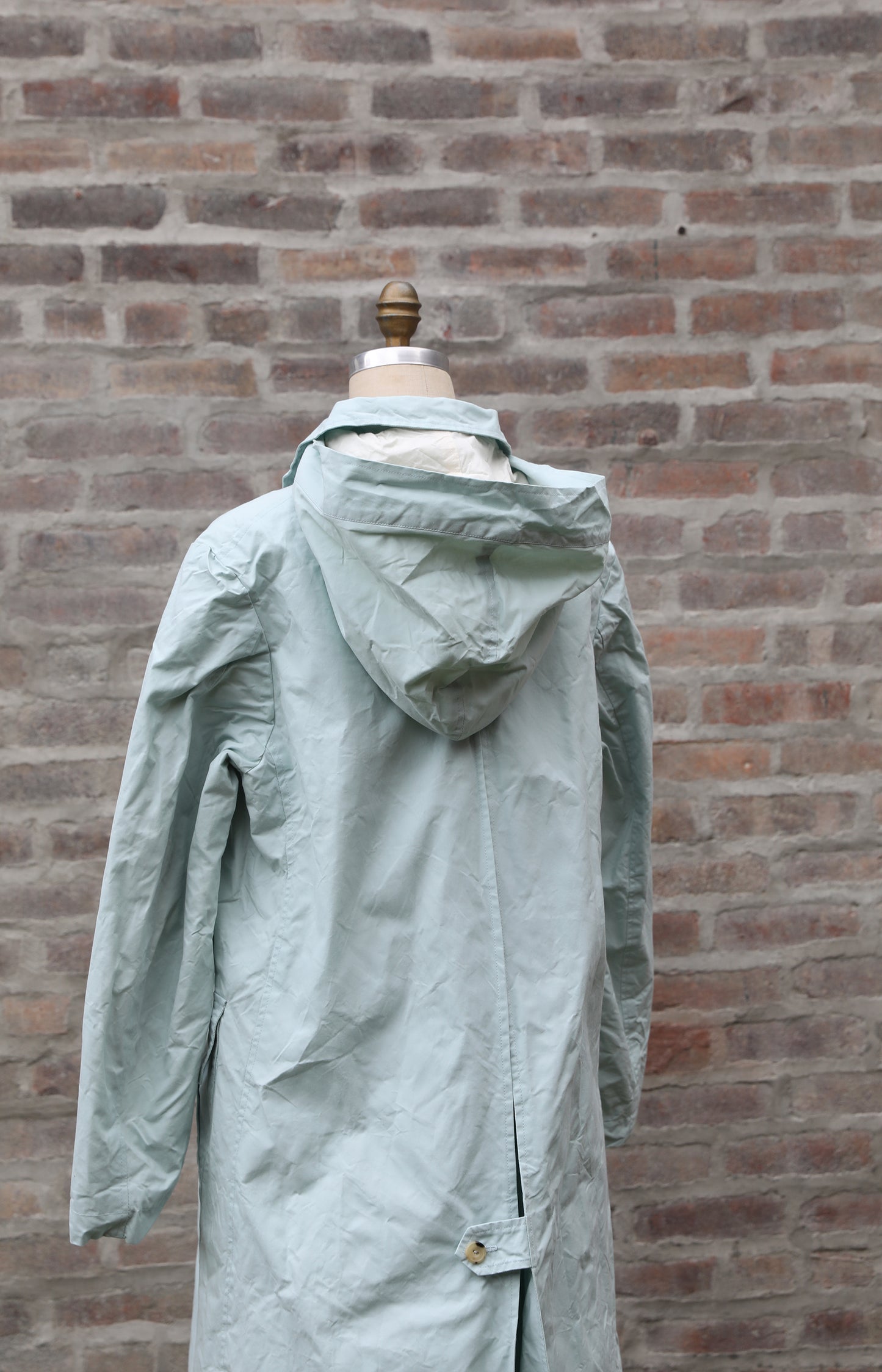 Waxed Cotton Aqua Rain Coat