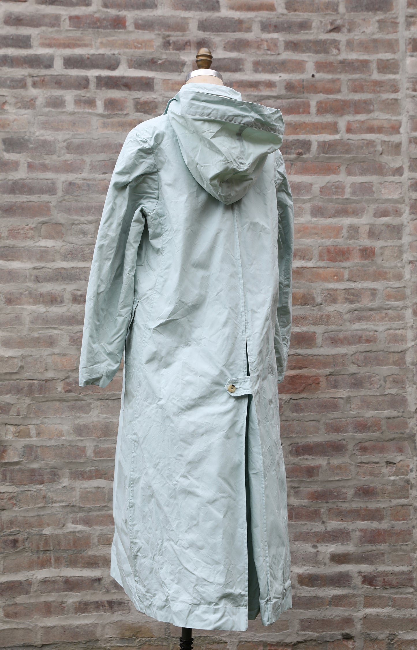 Waxed Cotton Aqua Rain Coat