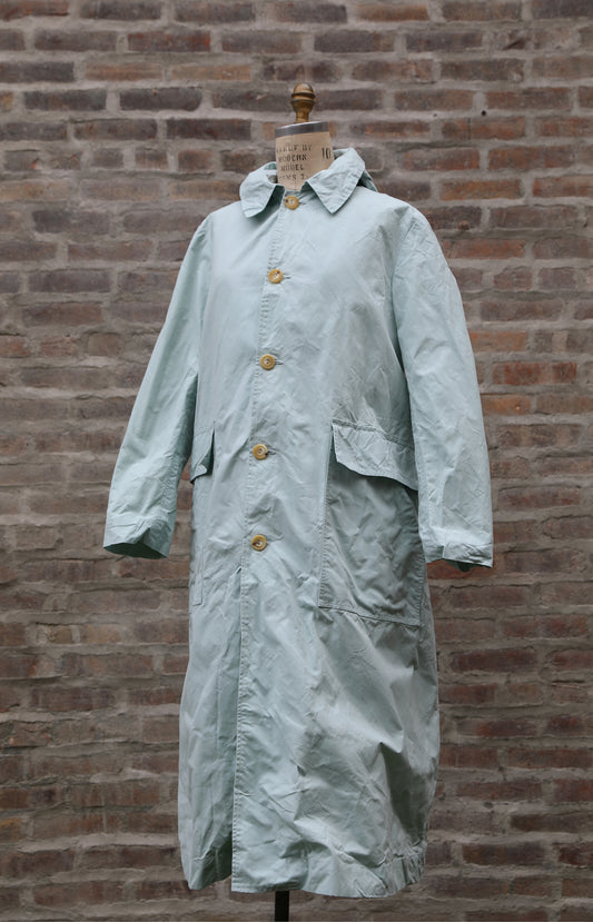 Waxed Cotton Aqua Rain Coat