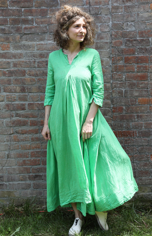 Green Linen SW Dress