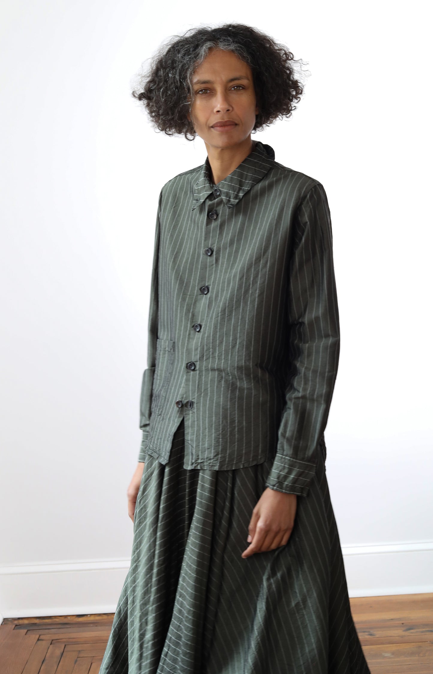 Silk Stripe Shirt
