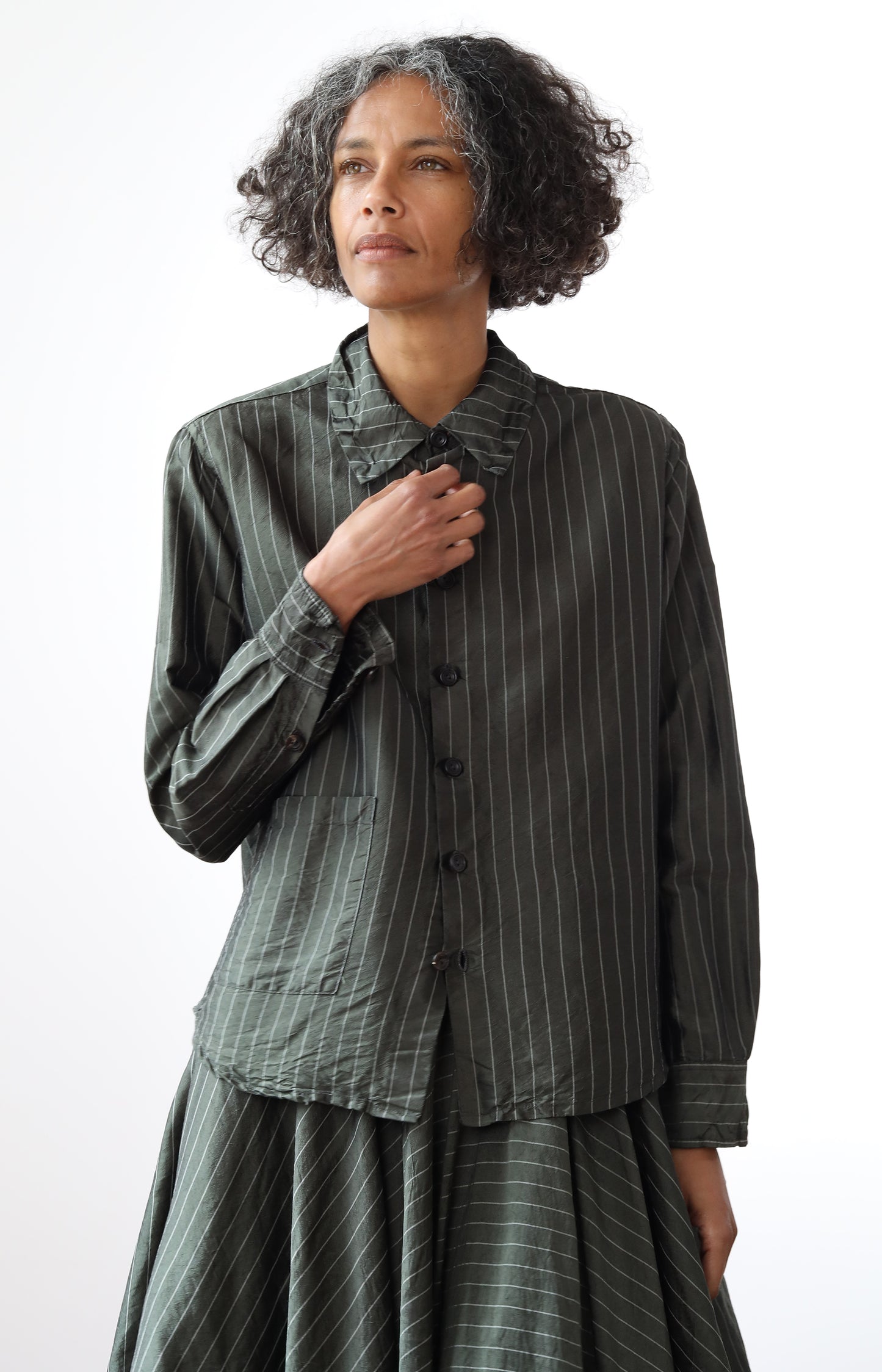 Silk Stripe Shirt