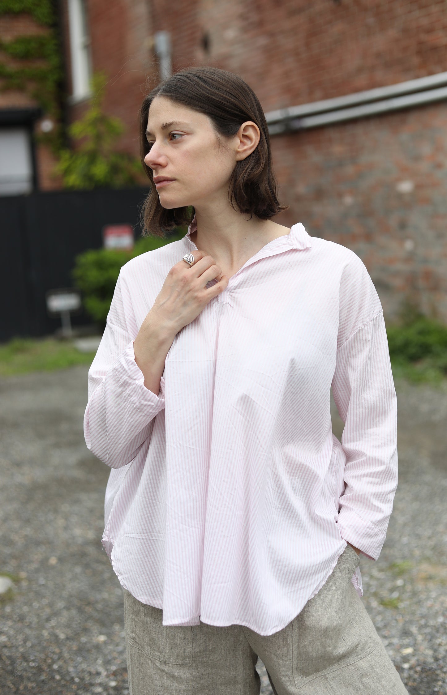 Camellia Silk & Cotton Tsubaki Shirt