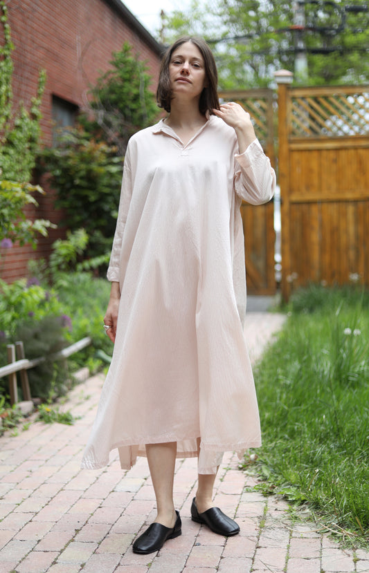 Camellia Silk & Cotton Tsubaki Dress