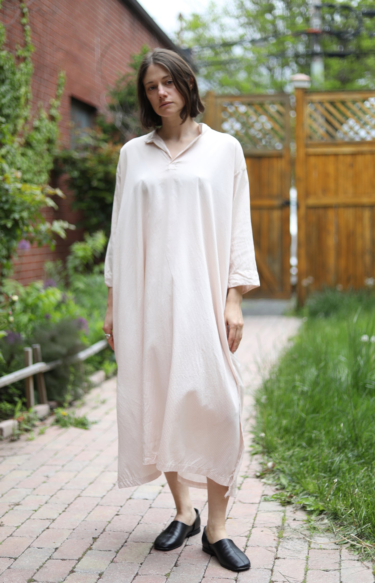 Camellia Silk & Cotton Tsubaki Dress